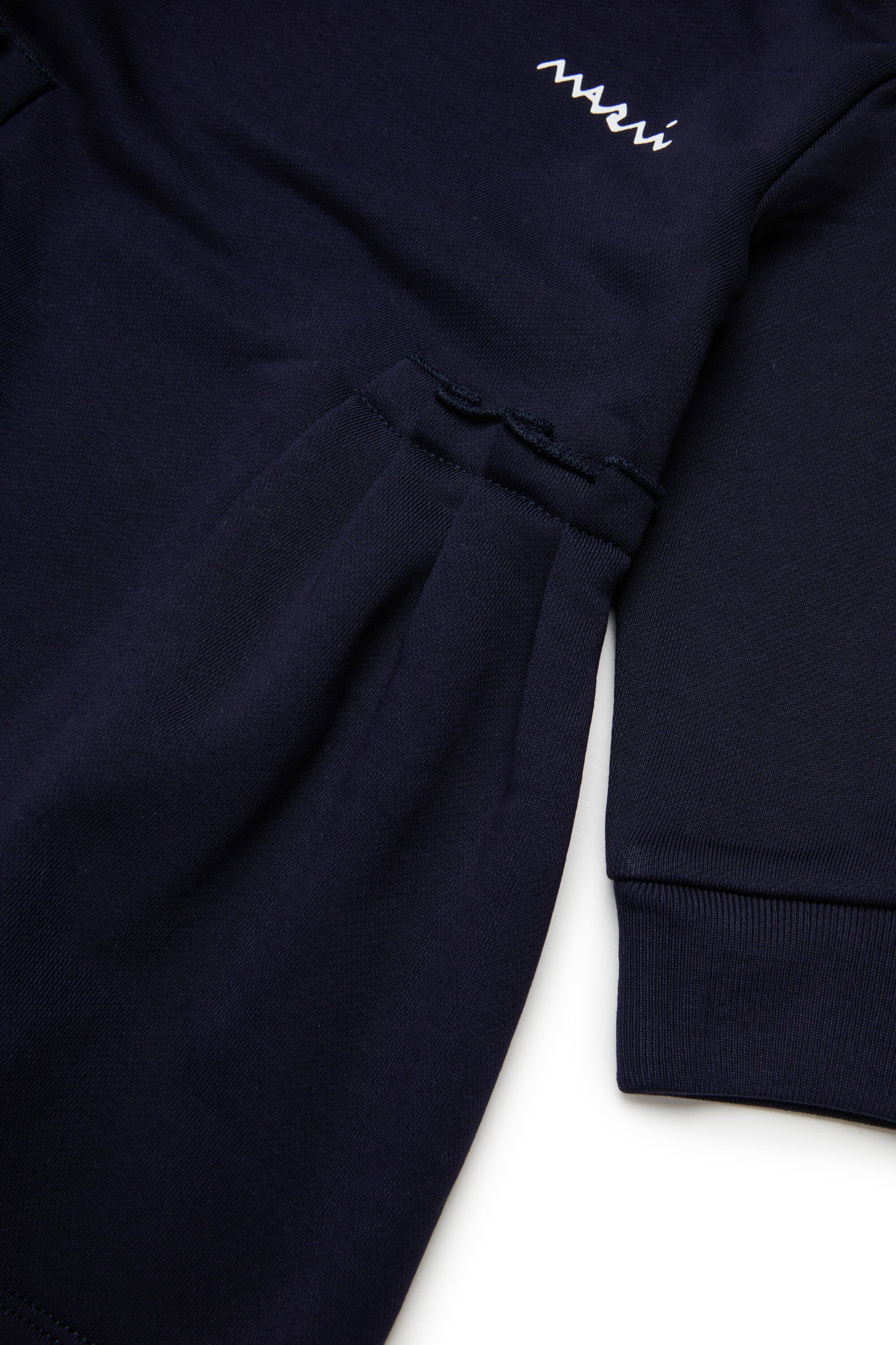 Vestido midi de felpa con volantes