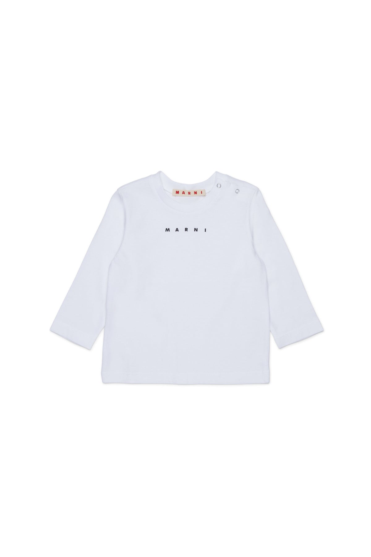 Camiseta de manga larga de jersey con logotipo