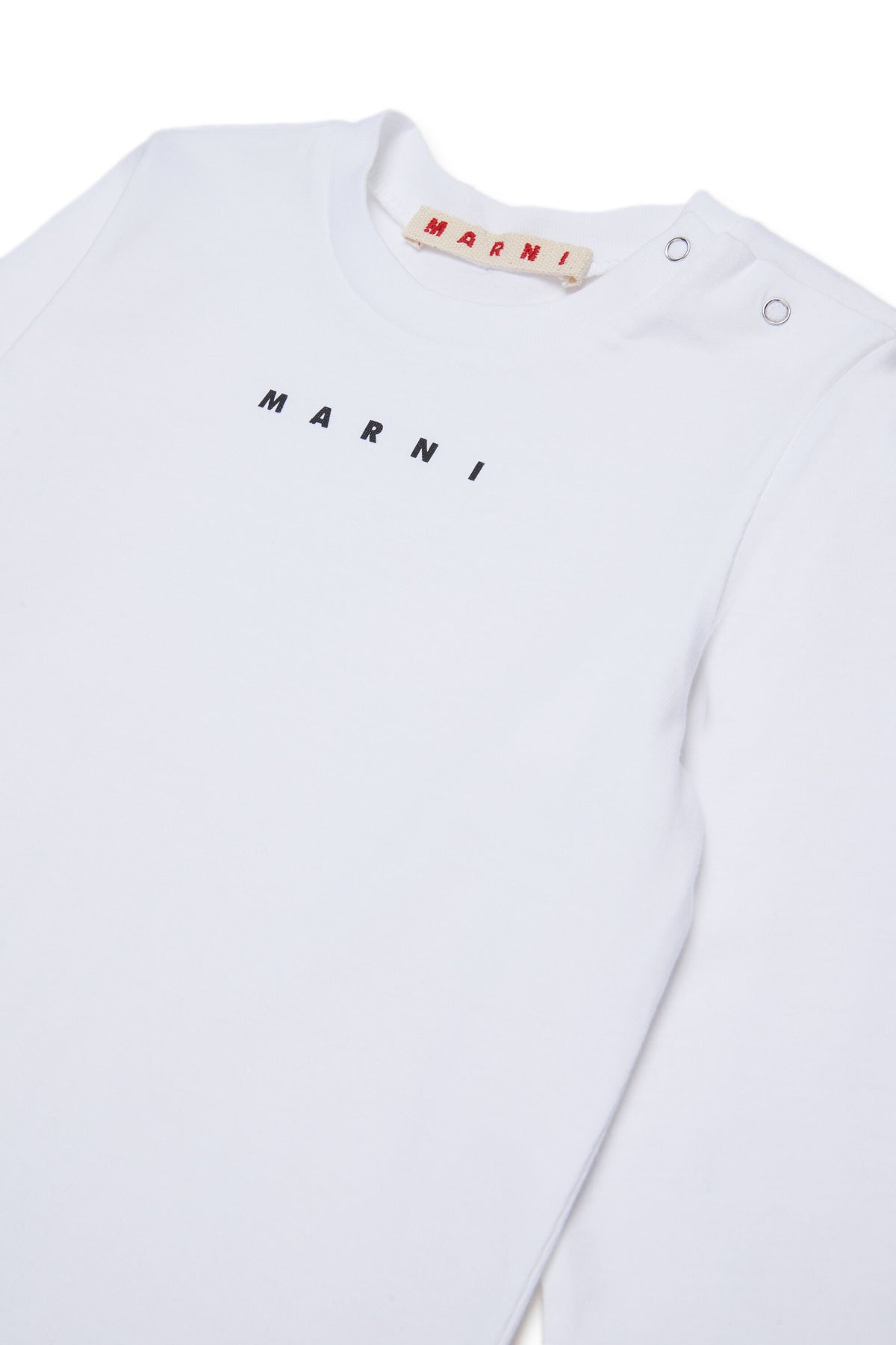 Camiseta de manga larga de jersey con logotipo