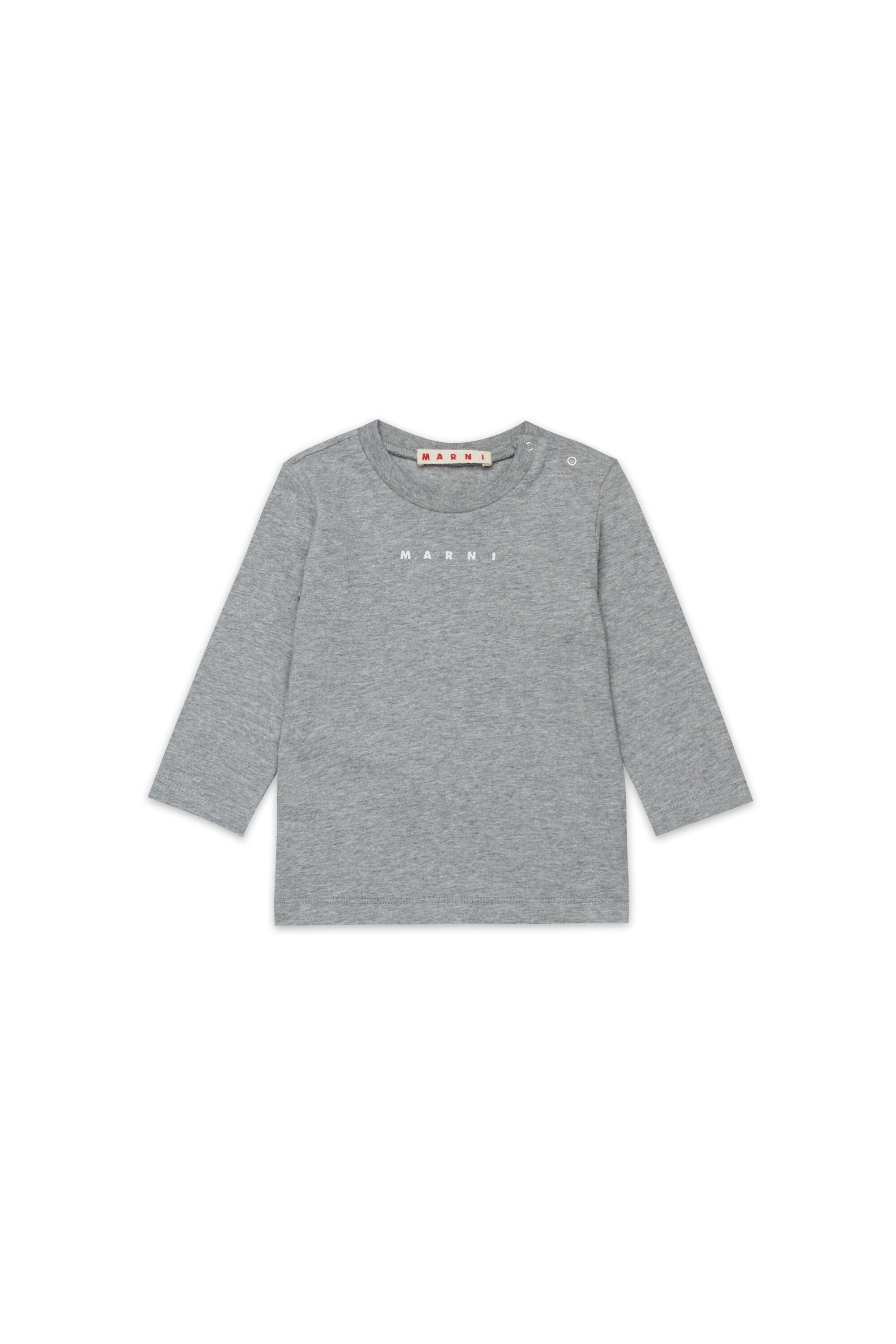 Camiseta de manga larga de jersey con logotipo