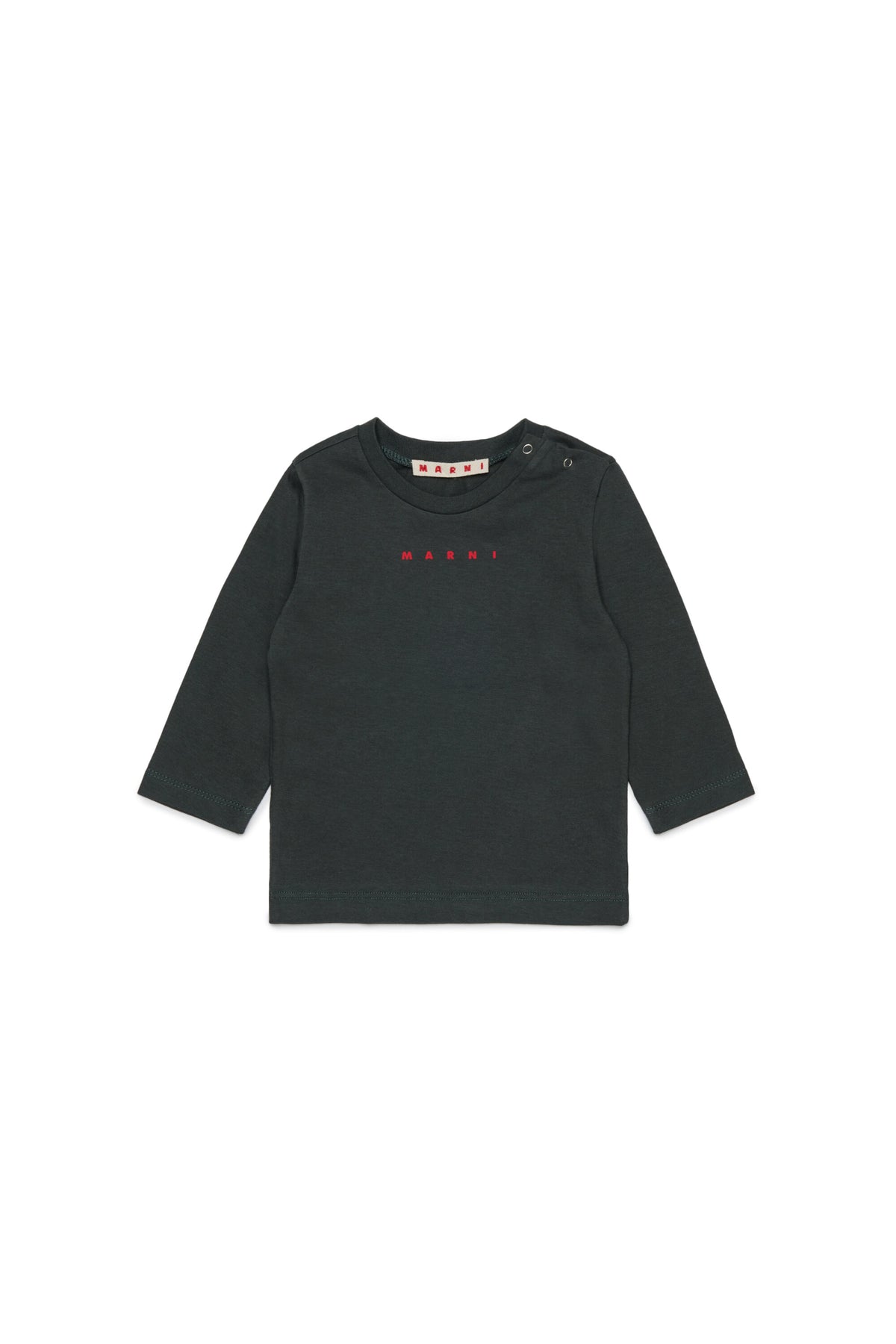 Camiseta de manga larga de jersey con logotipo