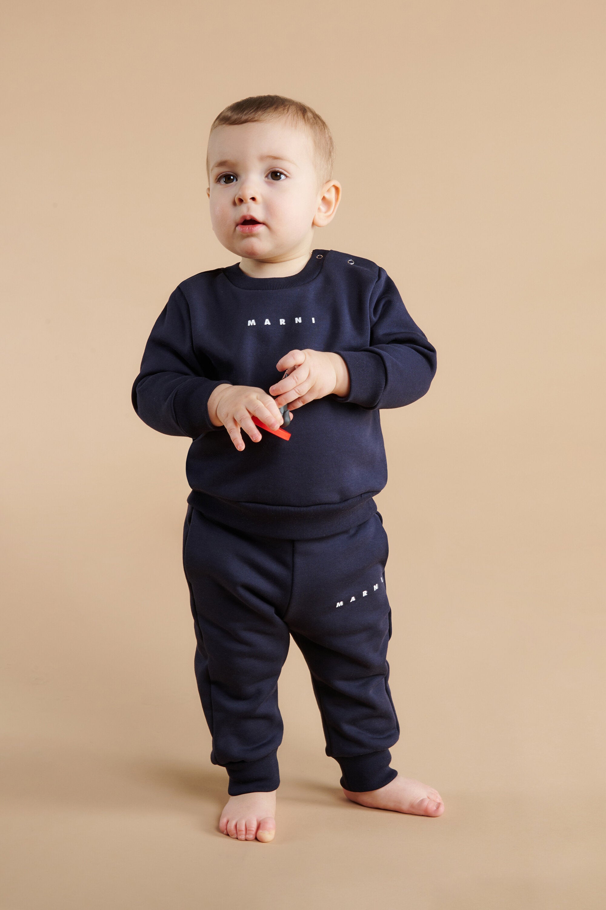 Sudadera de cuello redondo con logo Marni