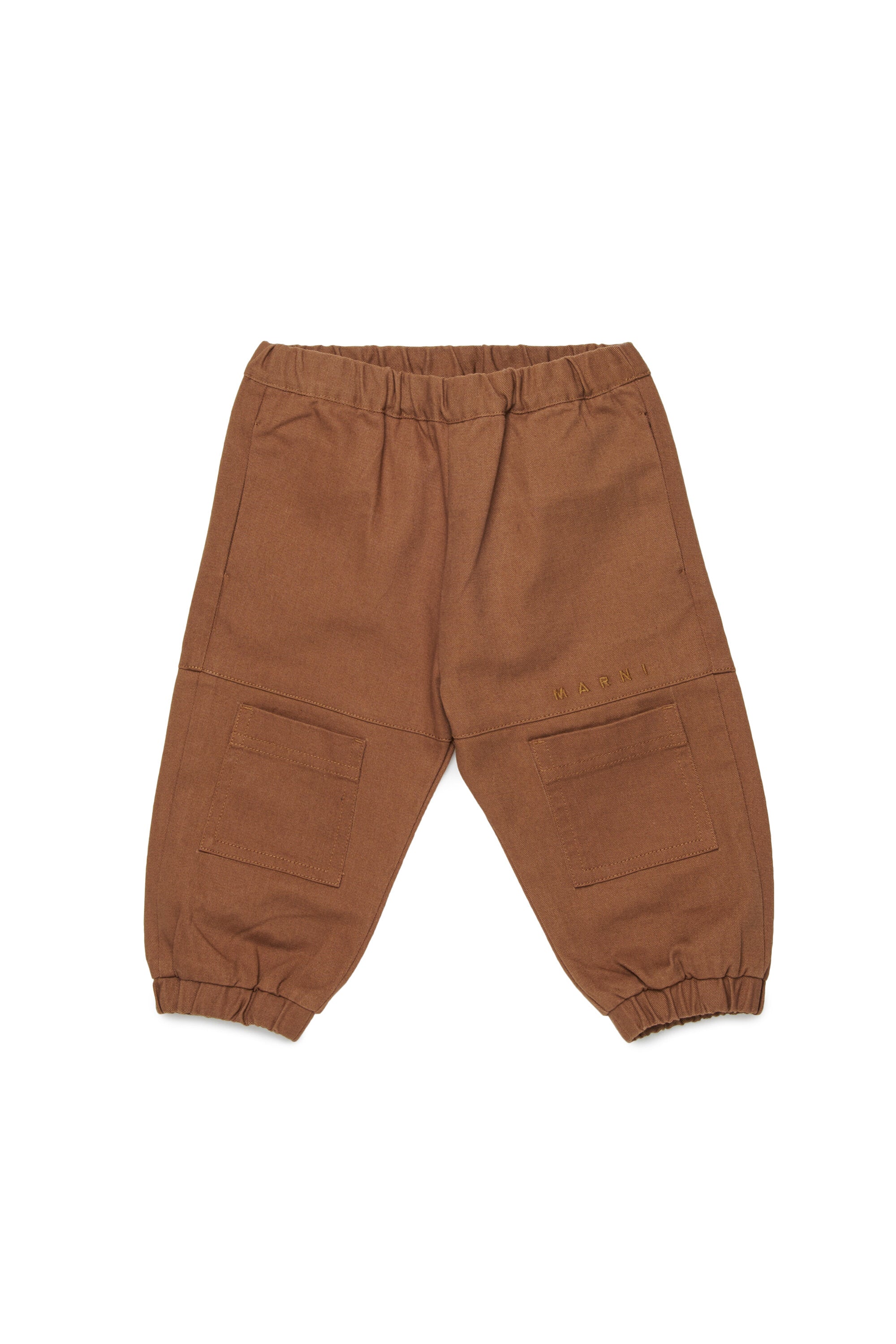 Pantalones de gabardina con bolsillos