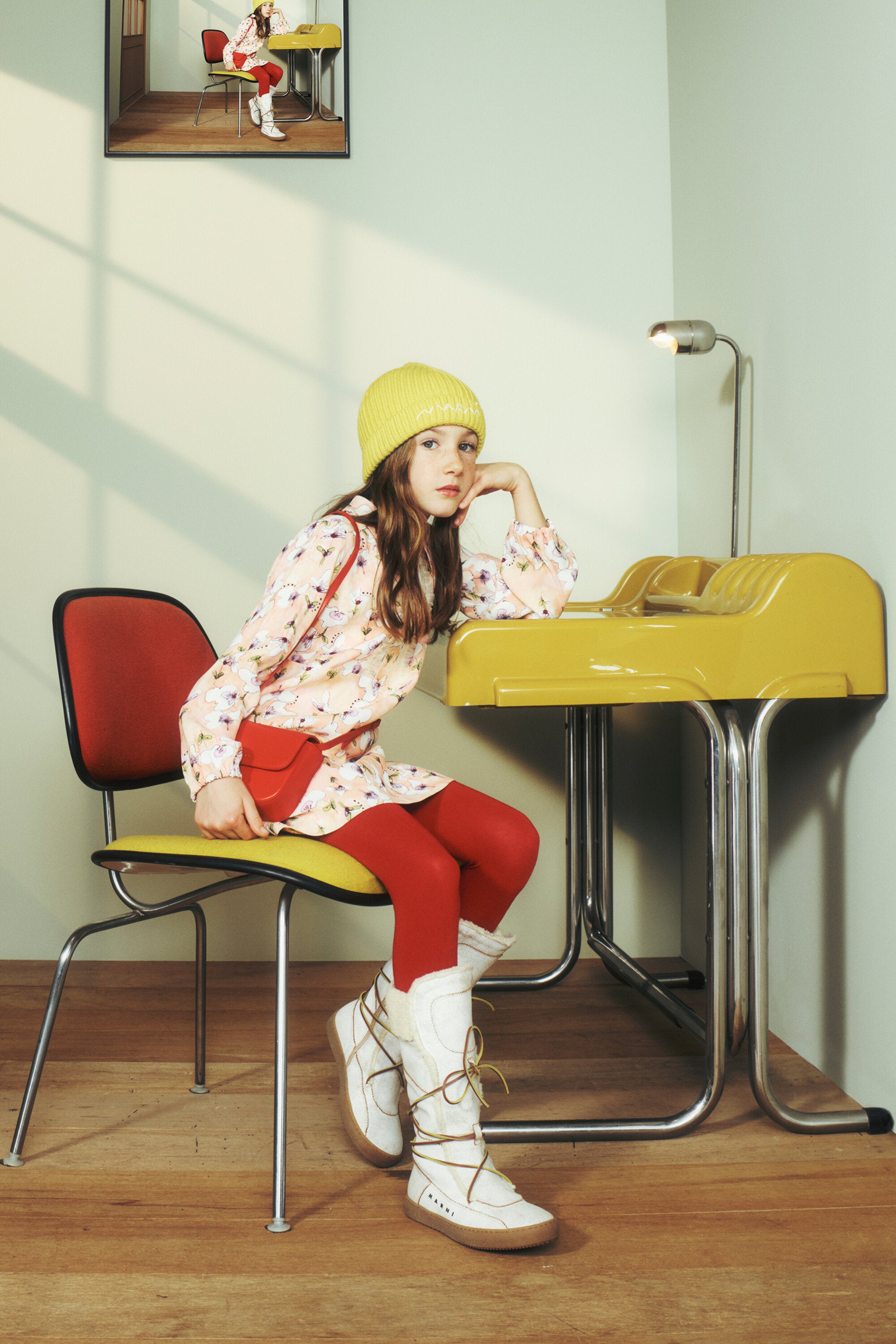 Minivestido Monet de satén allover