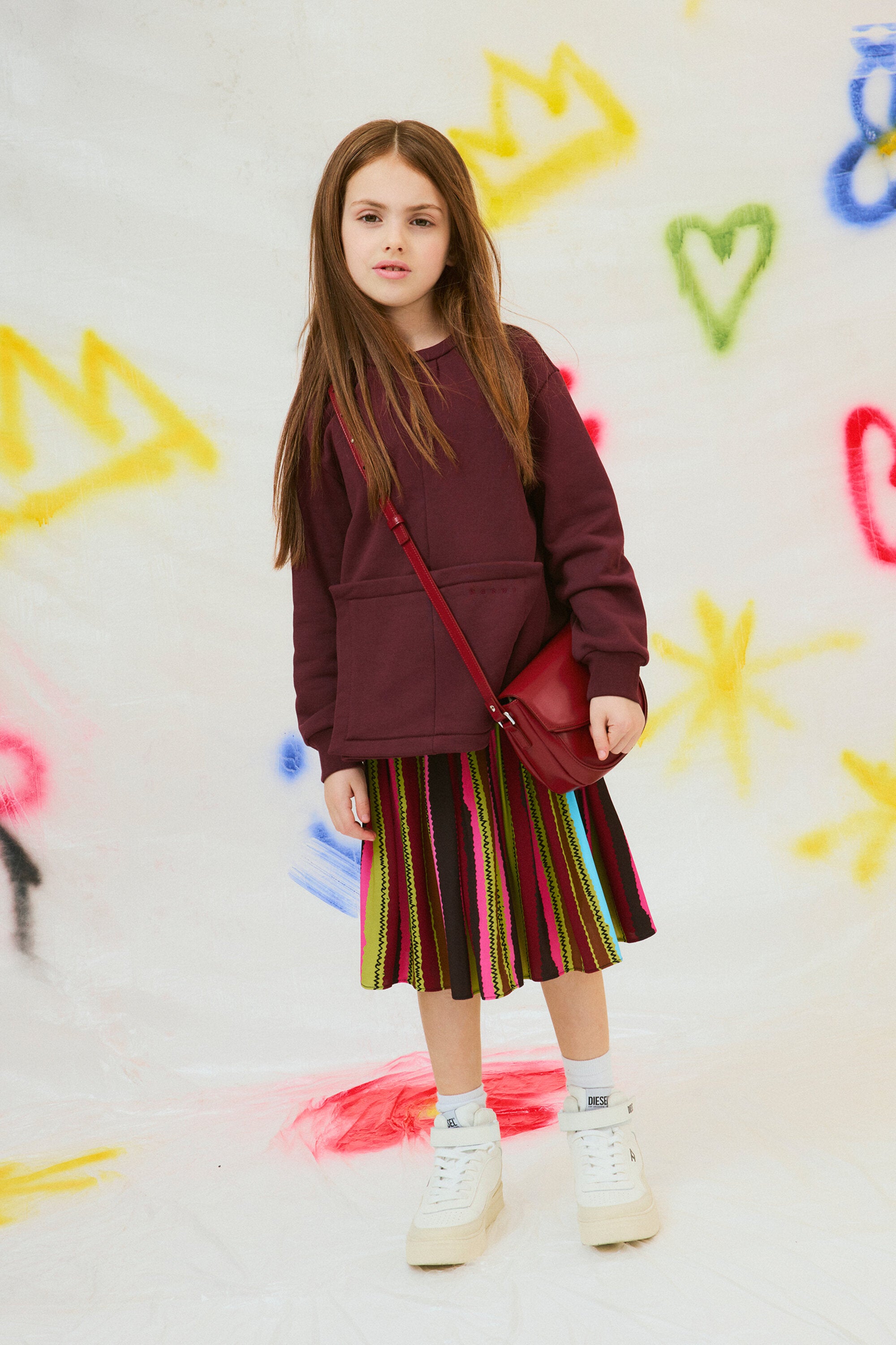 Rock Doll allover satin short skirt