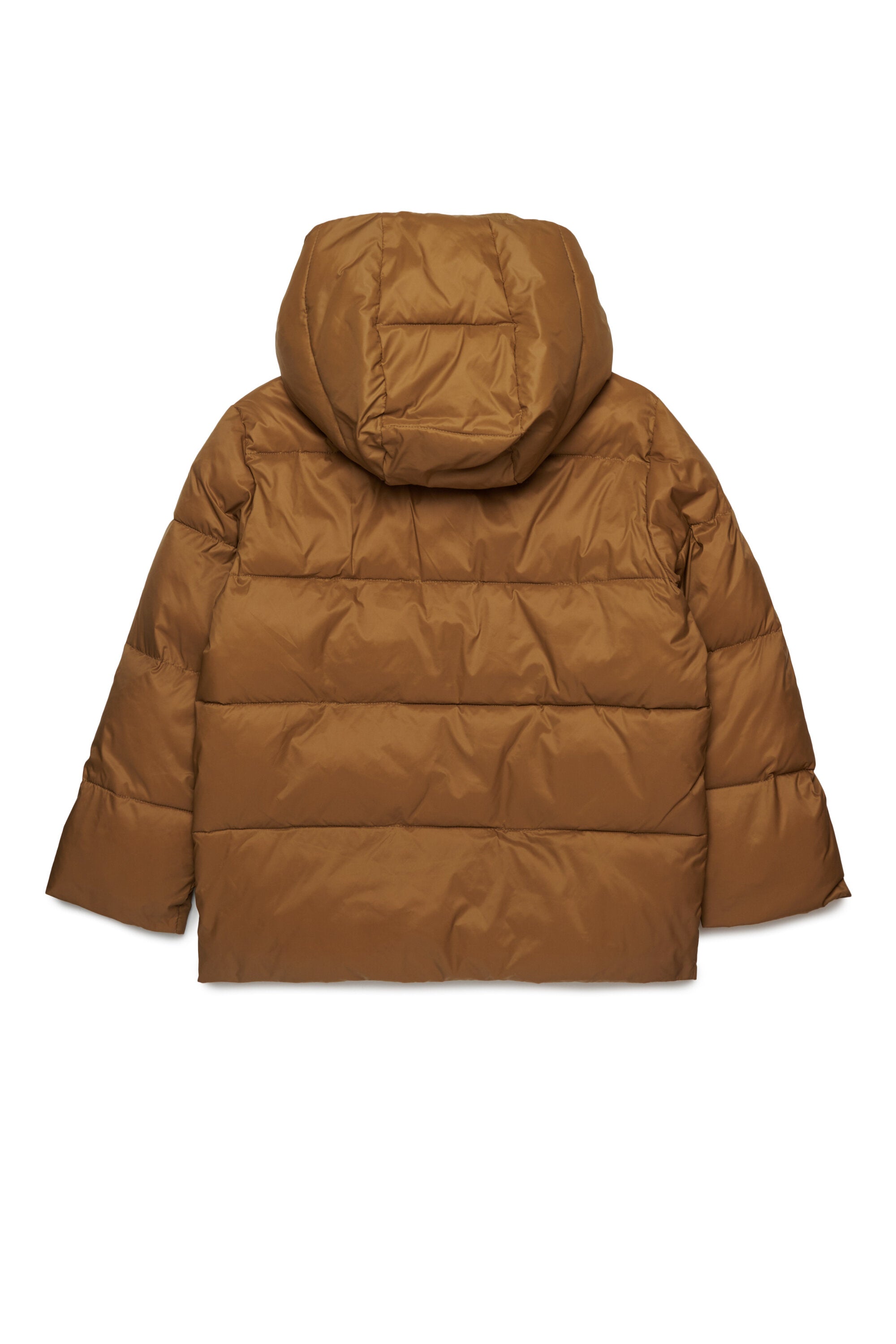 Chaqueta acolchada con capucha y logotipo