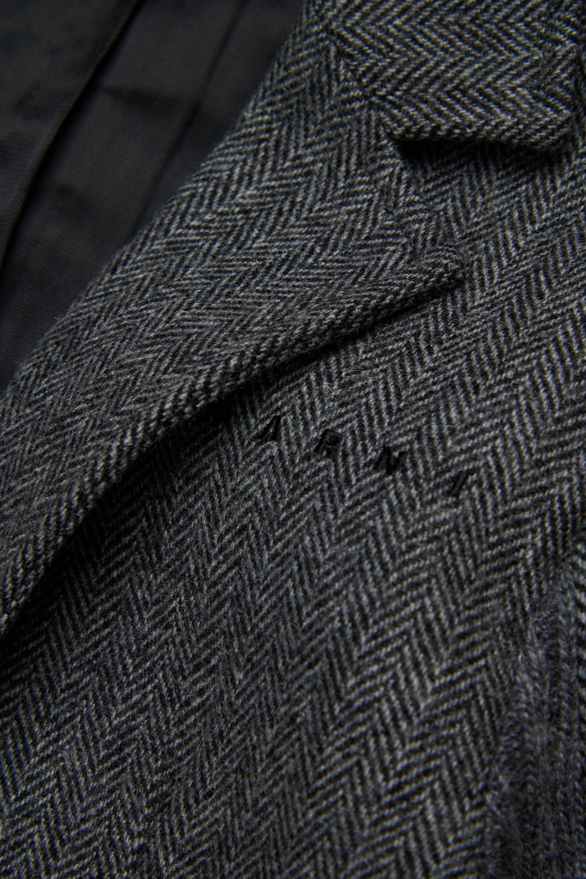 Herringbone wool blend blazer jacket