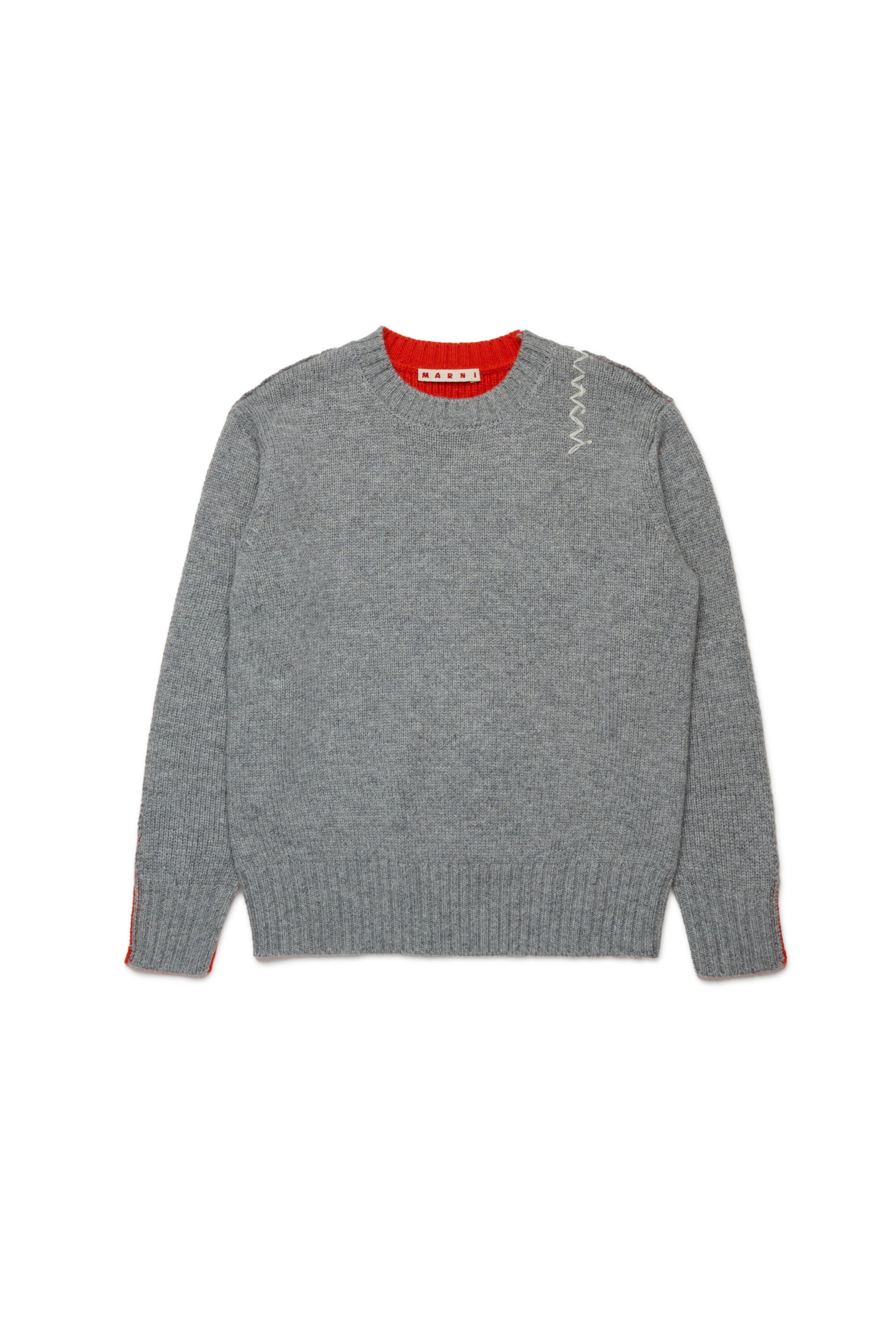 Colorblock wool blend pullover