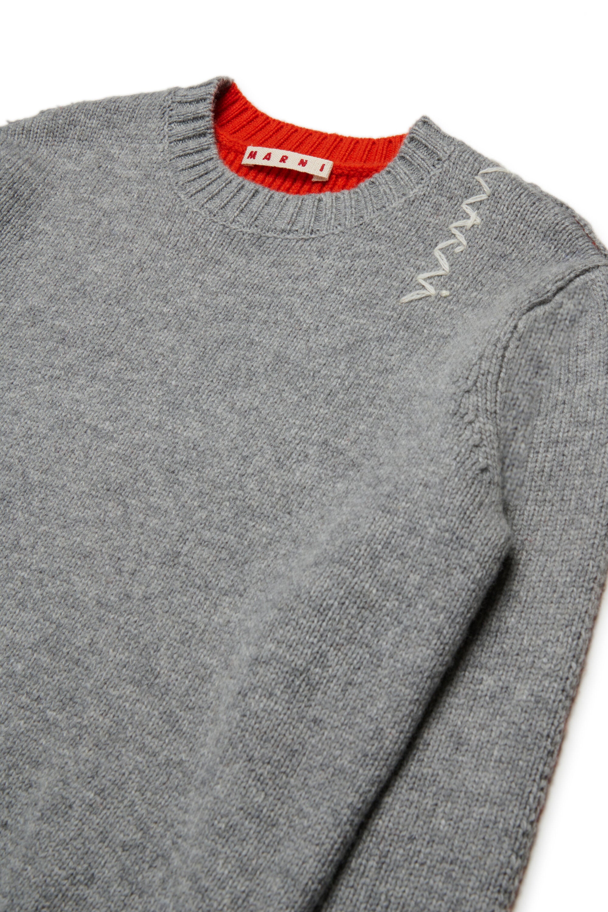 Colorblock wool blend pullover