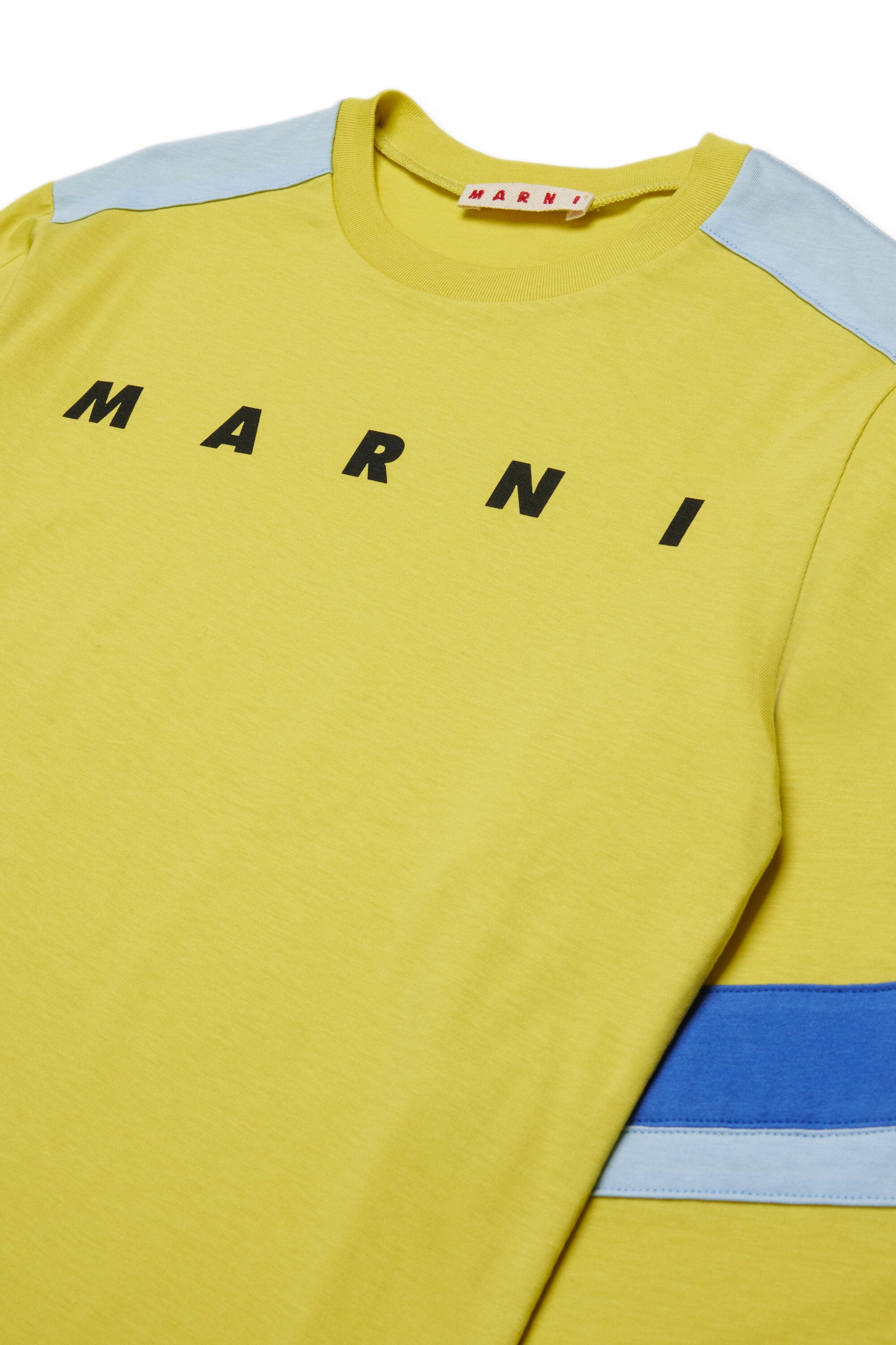 Camiseta de manga larga en jersey de bloques de color