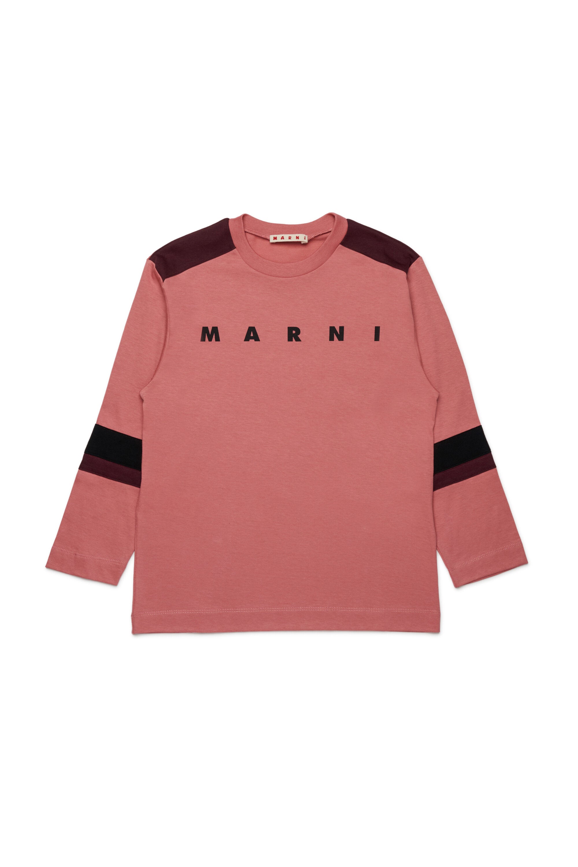 Camiseta de manga larga en jersey de bloques de color