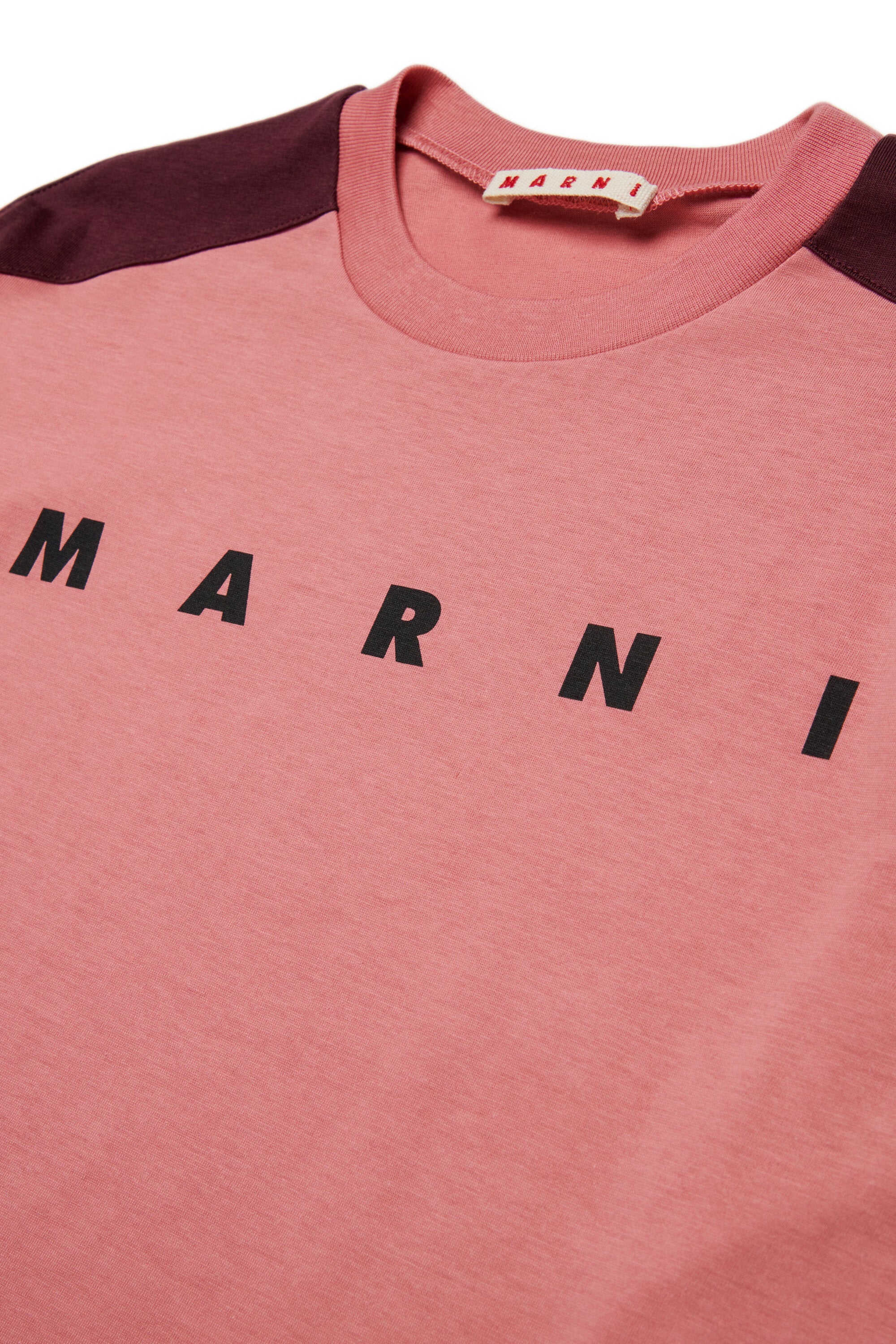 Camiseta de manga larga en jersey de bloques de color