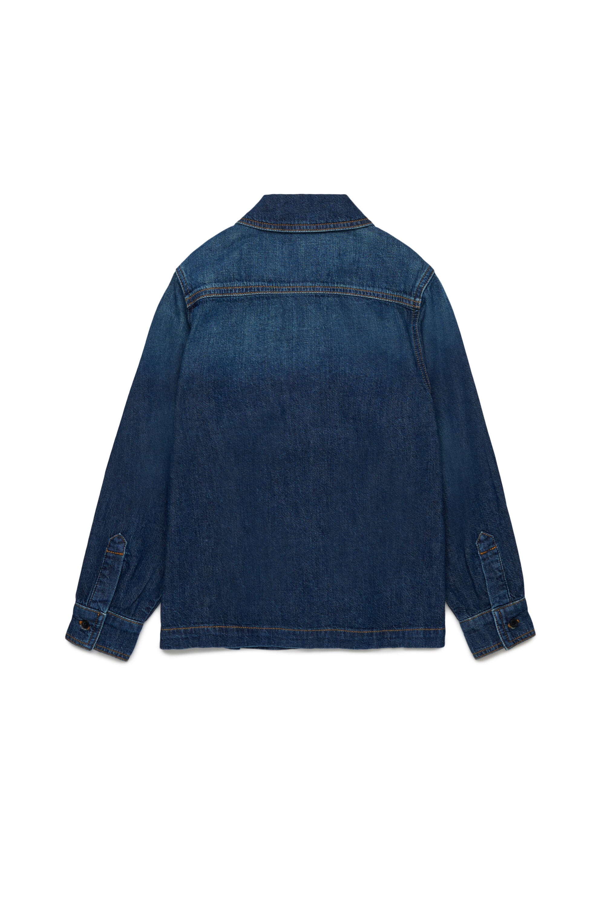 Dark blue light denim shirt