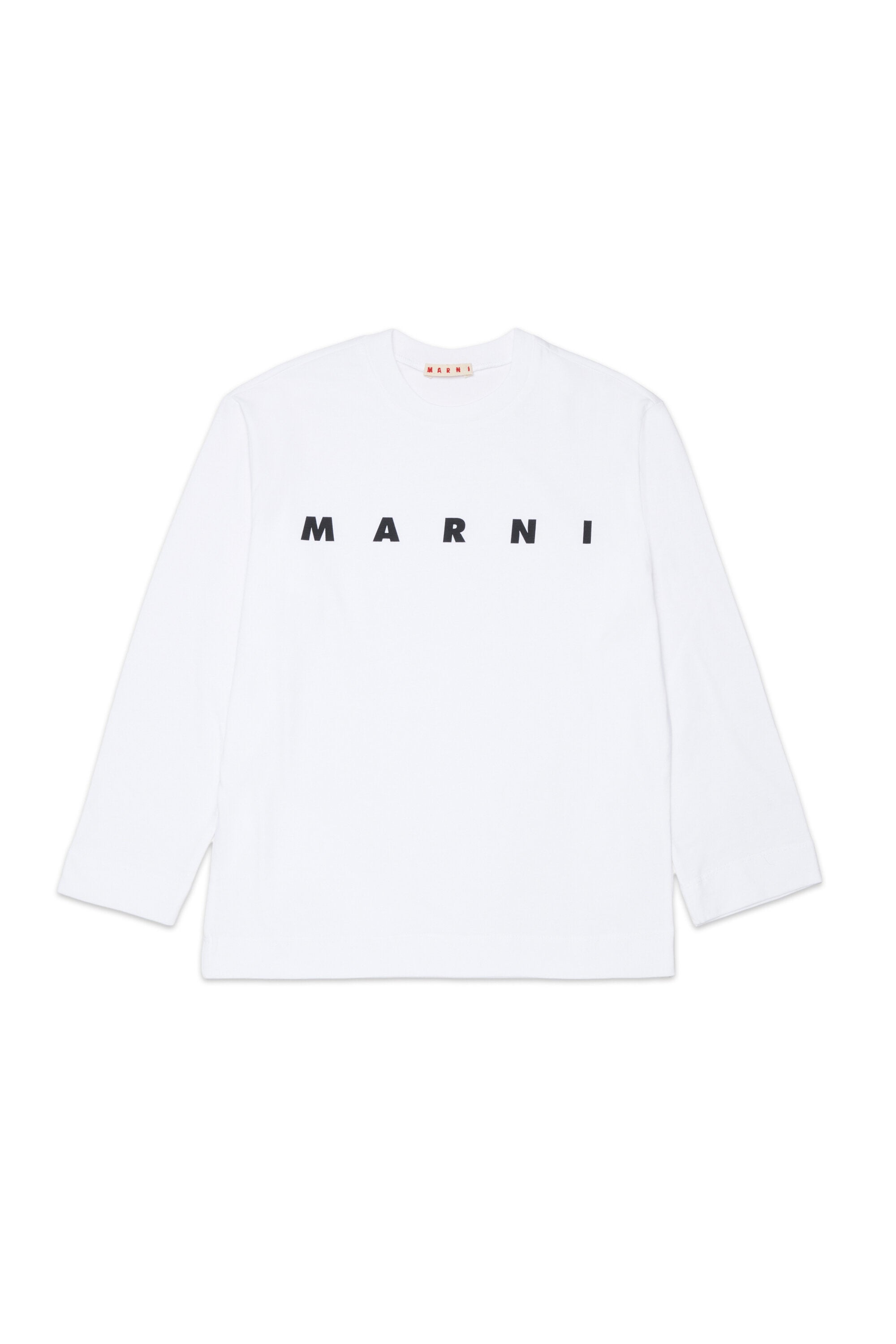 Camiseta de manga larga de jersey con logotipo Marni