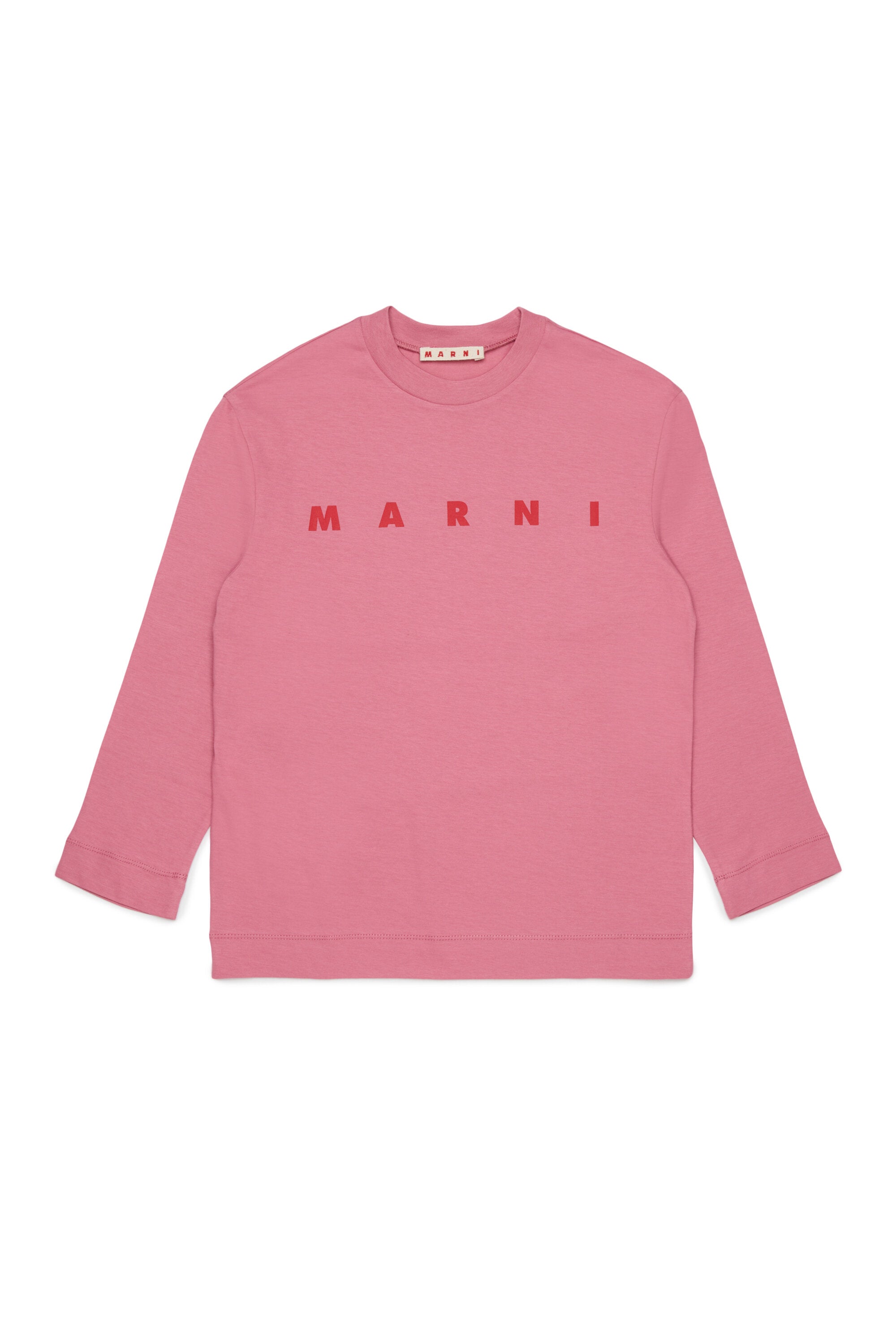 Camiseta de manga larga de jersey con logotipo Marni