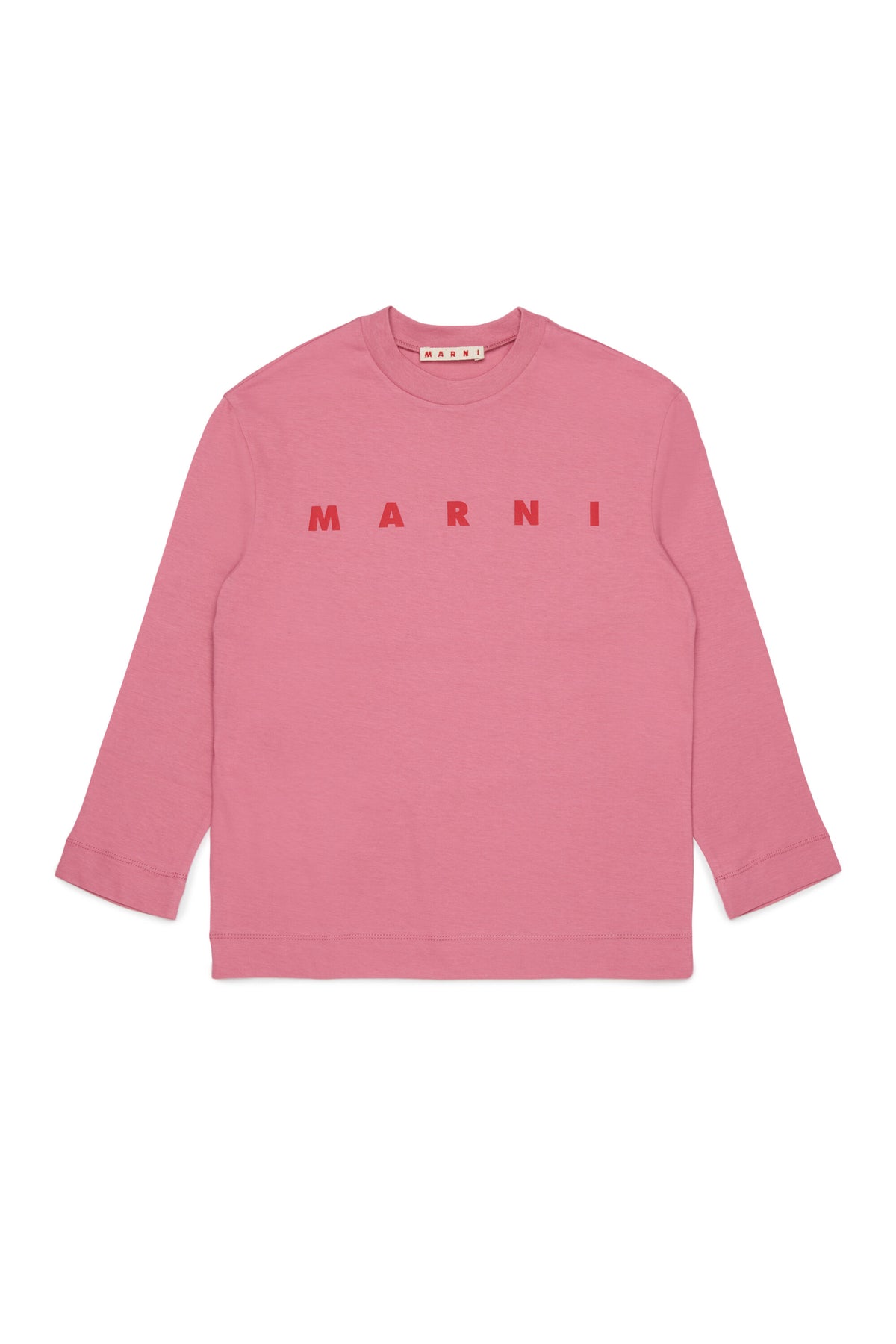 Camiseta de manga larga de jersey con logotipo Marni