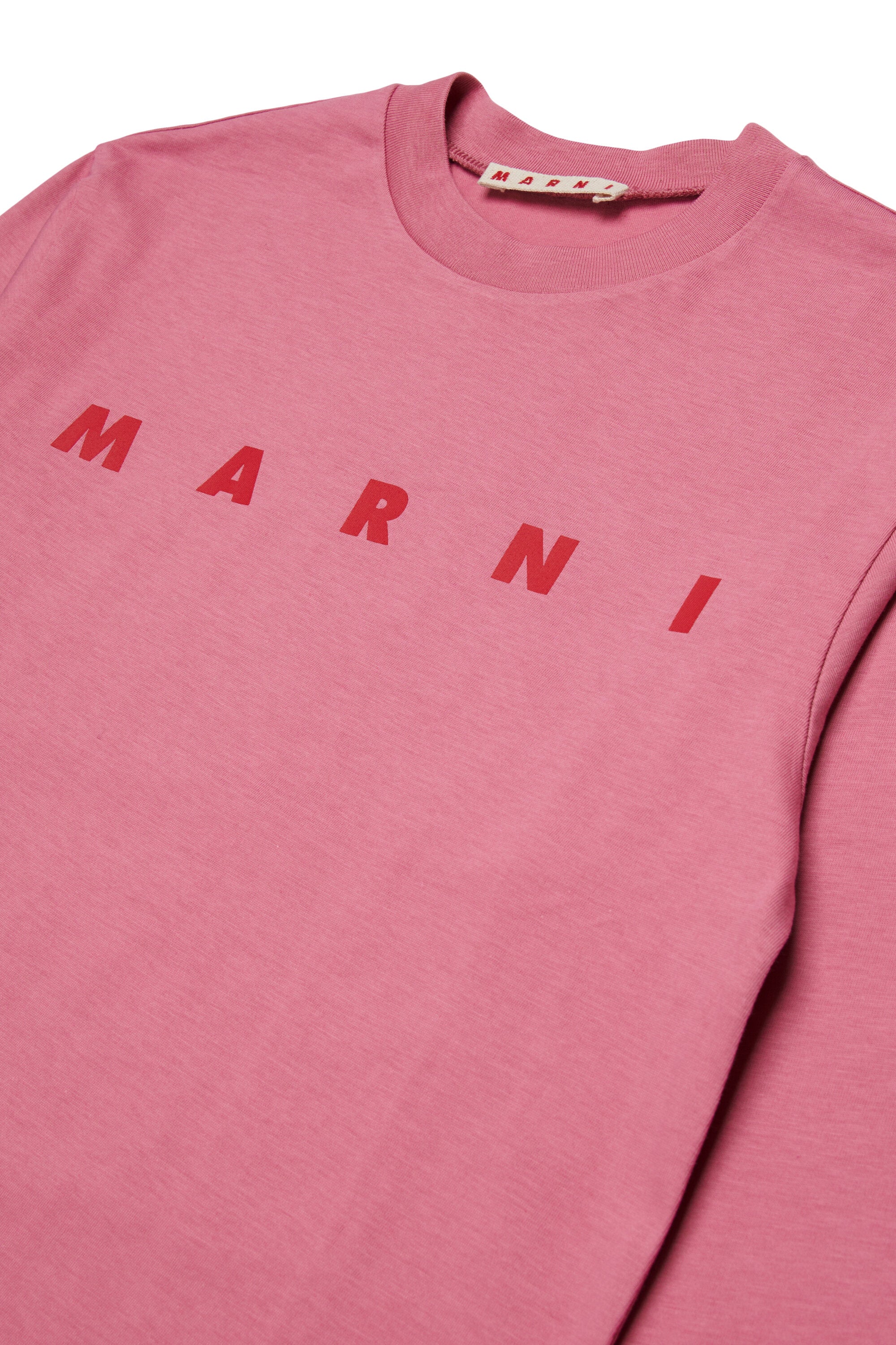 Camiseta de manga larga de jersey con logotipo Marni