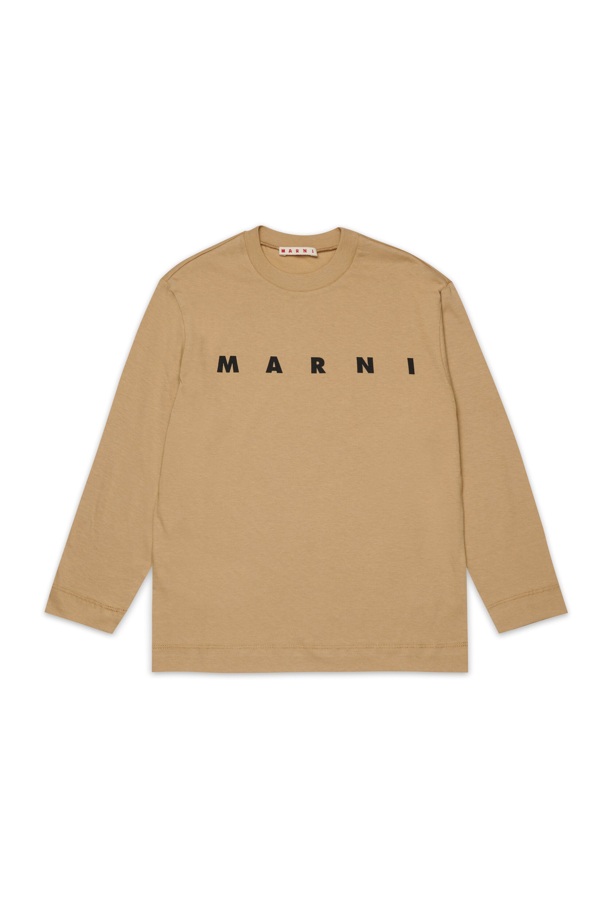 ¡Camiseta de manga larga de jersey con logotipo MARNI!