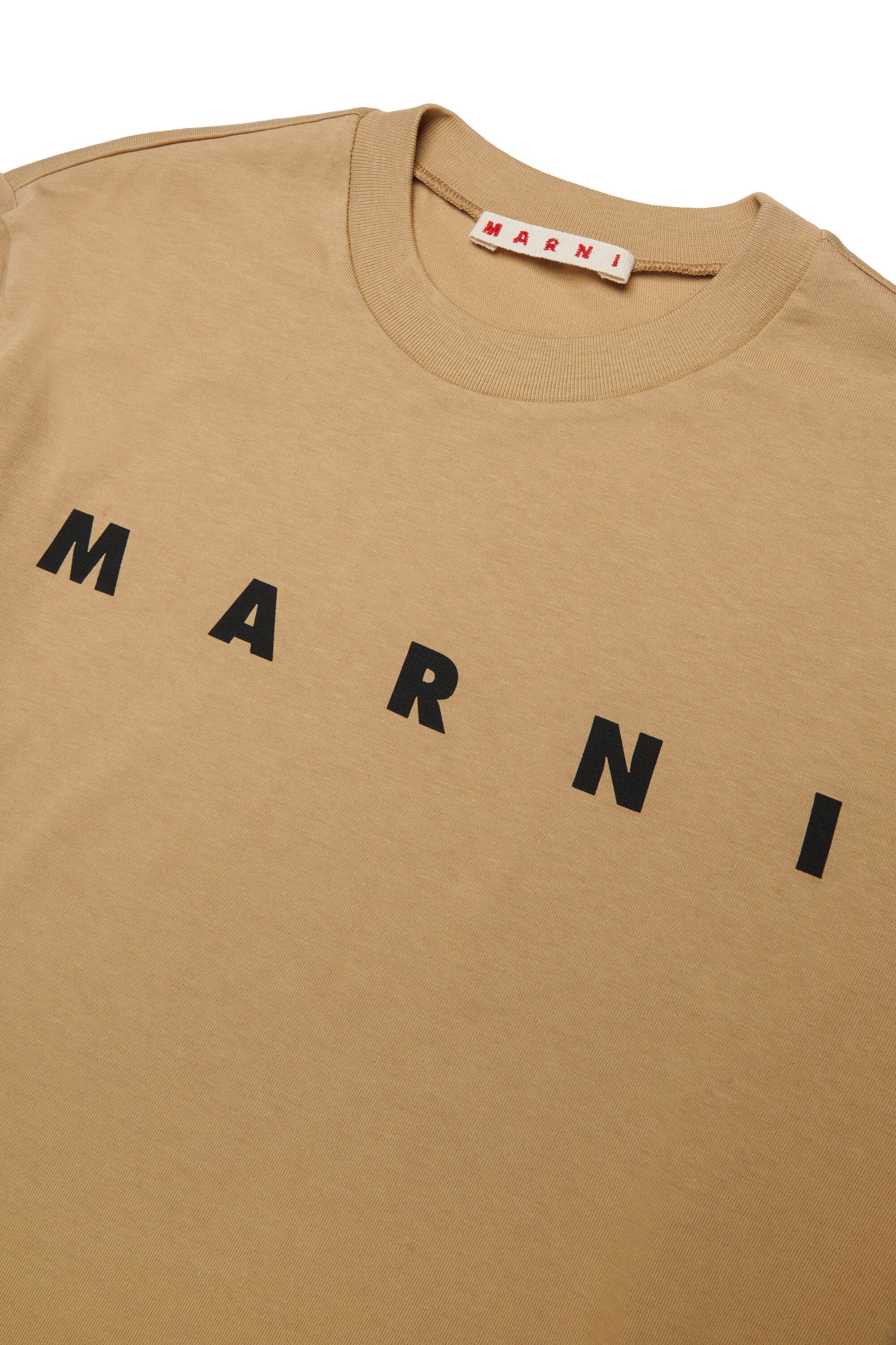 Camiseta de manga larga de jersey con logotipo Marni