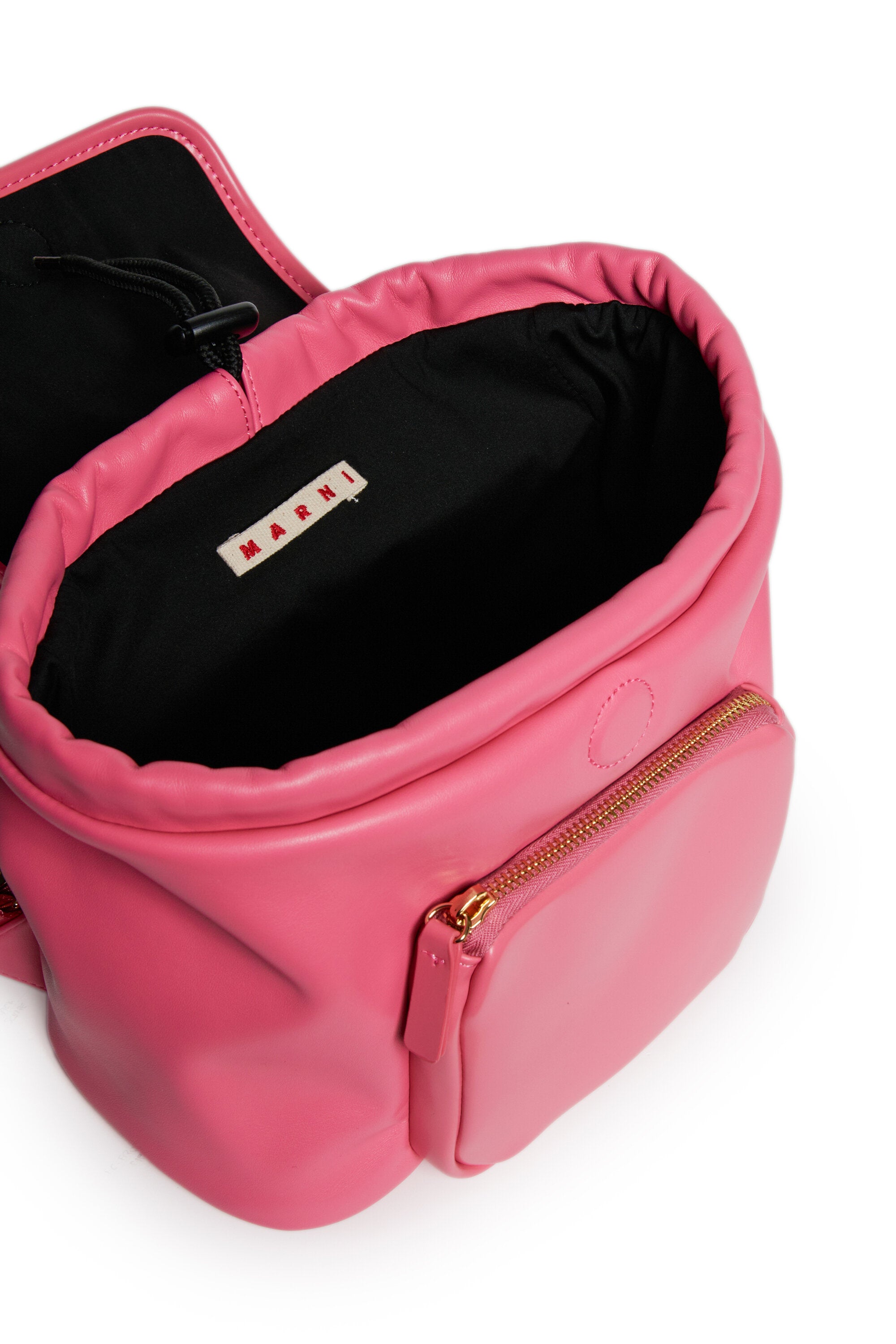 Mochila de tela revestida con logotipo