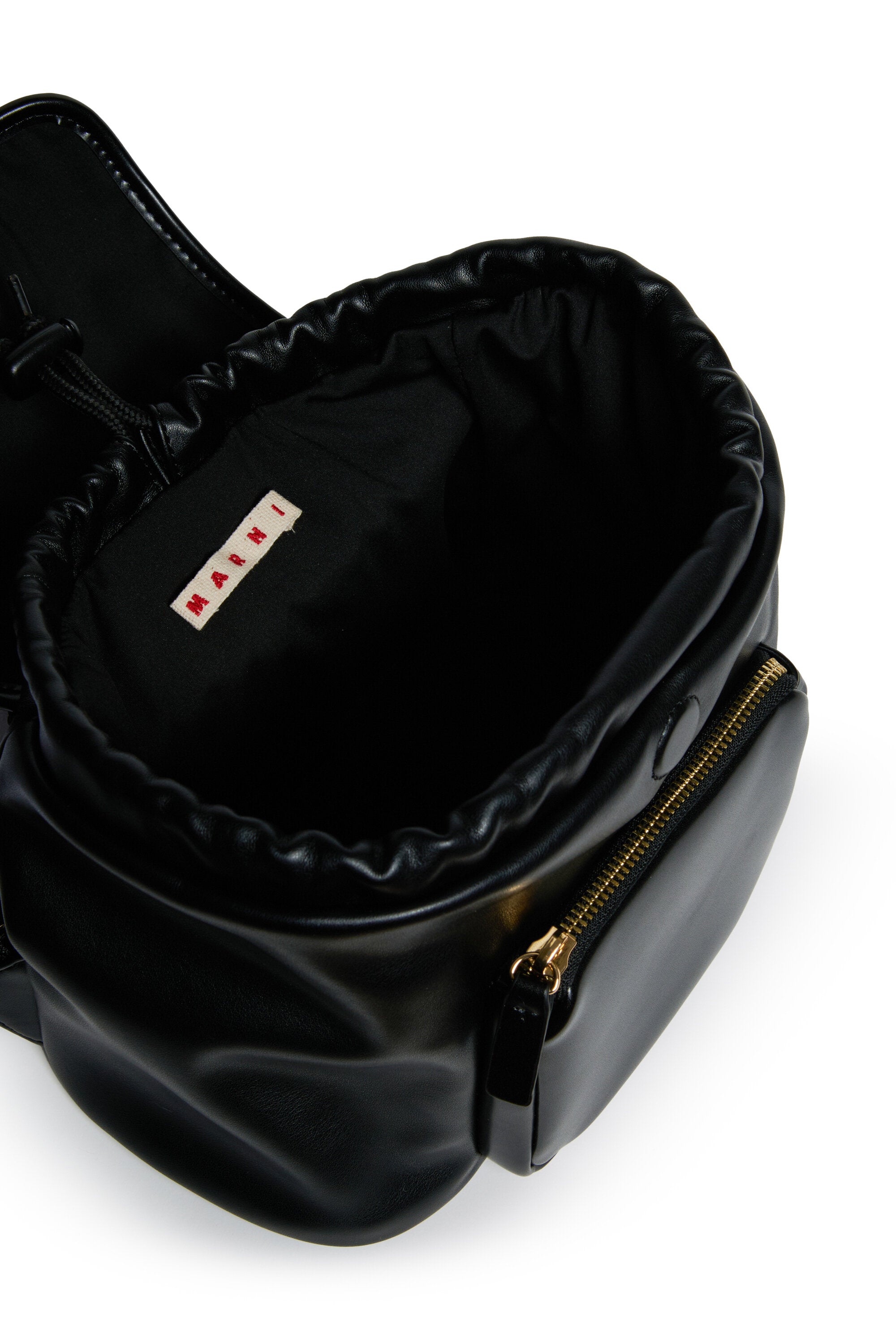 Mochila de tela revestida con logotipo