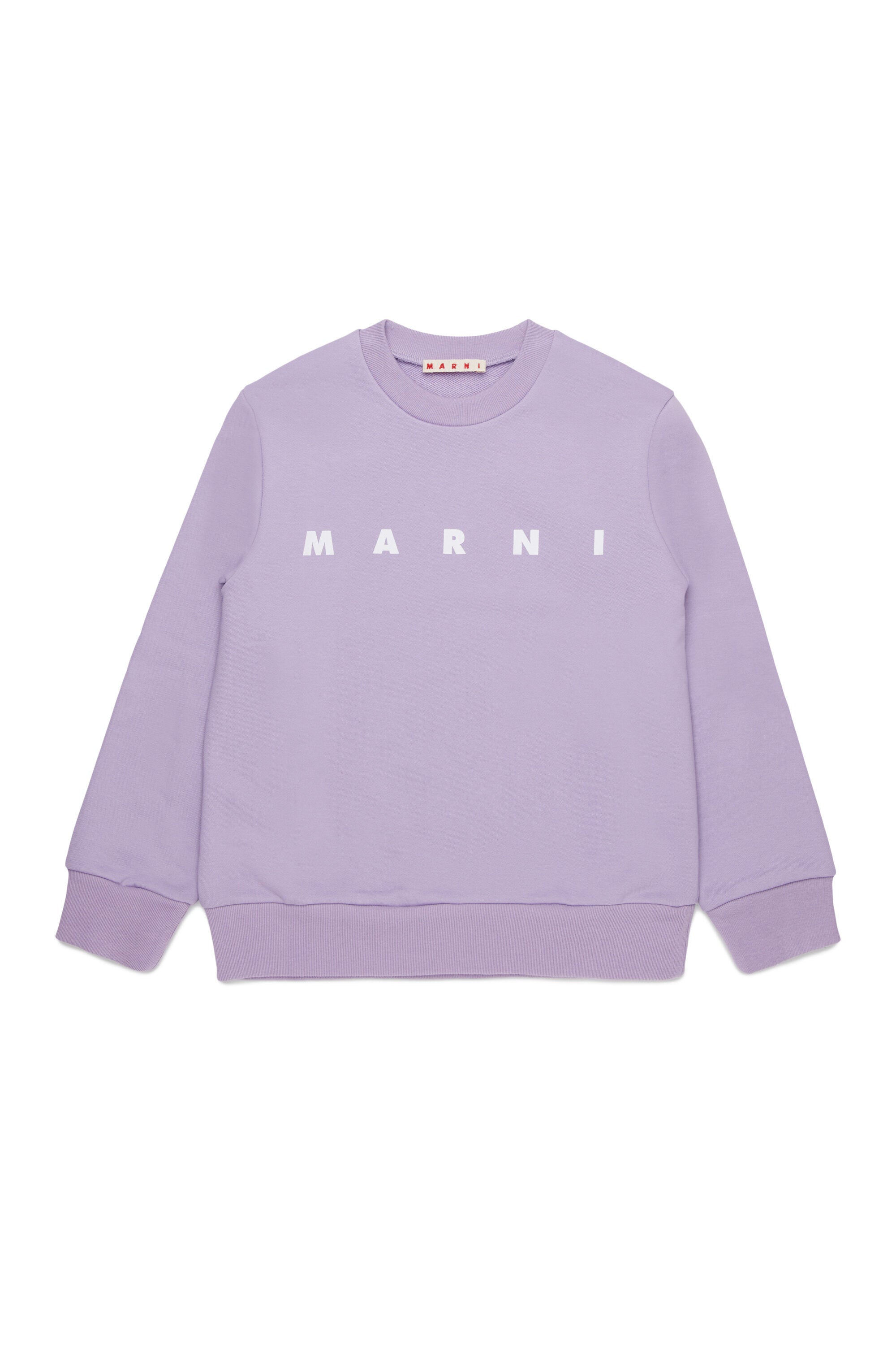 Sudadera de cuello redondo con logo Marni