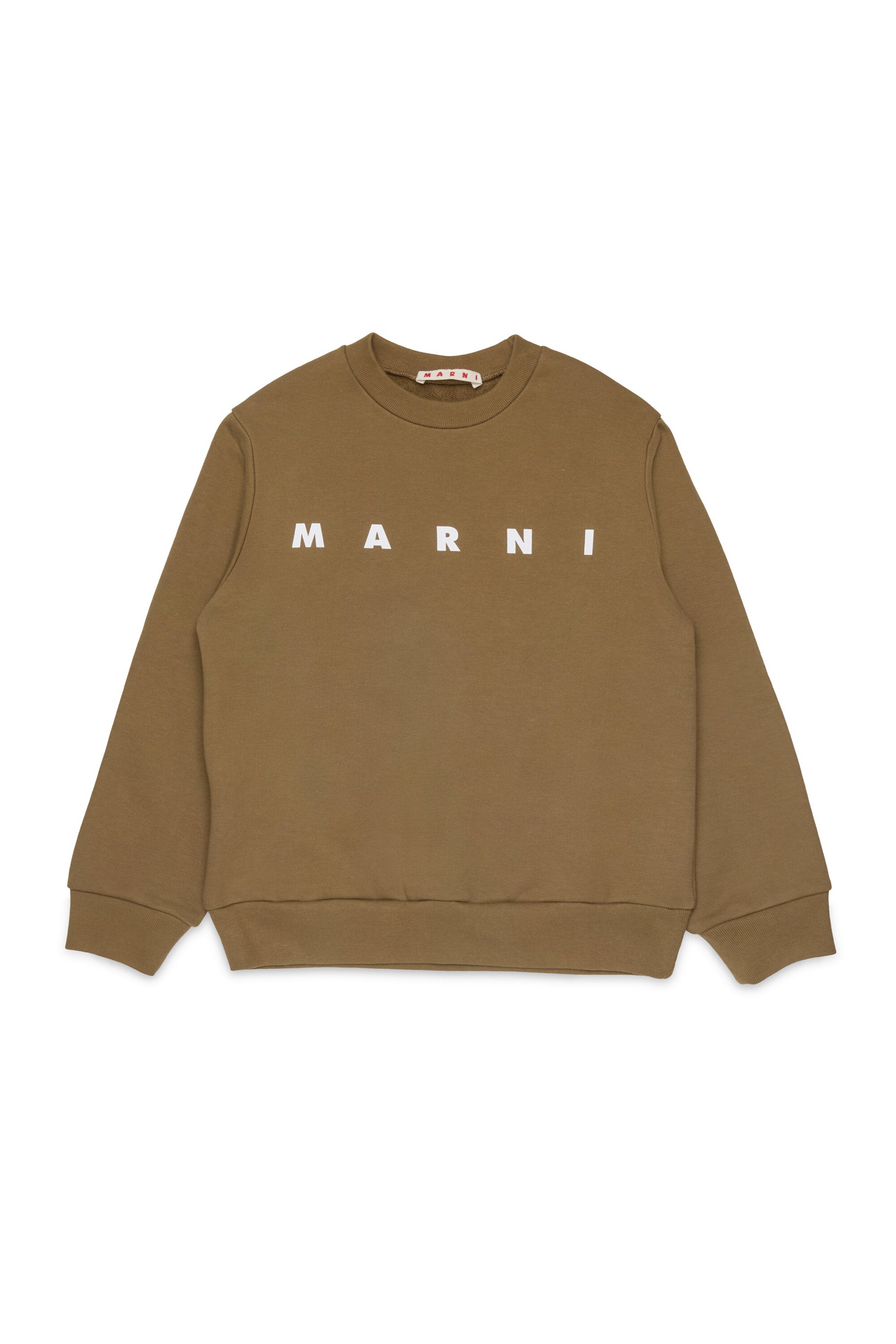 Sudadera de cuello redondo con logo Marni