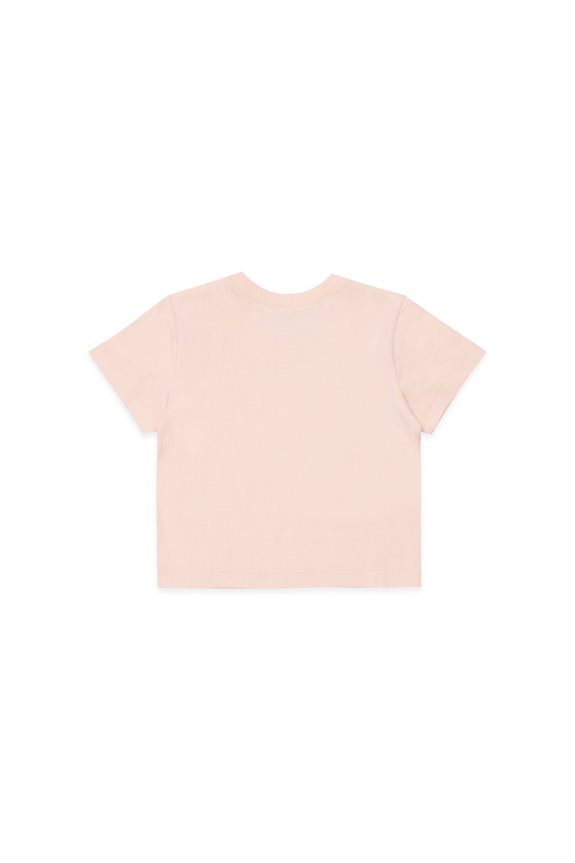 Camiseta con logotipo y bordado floral