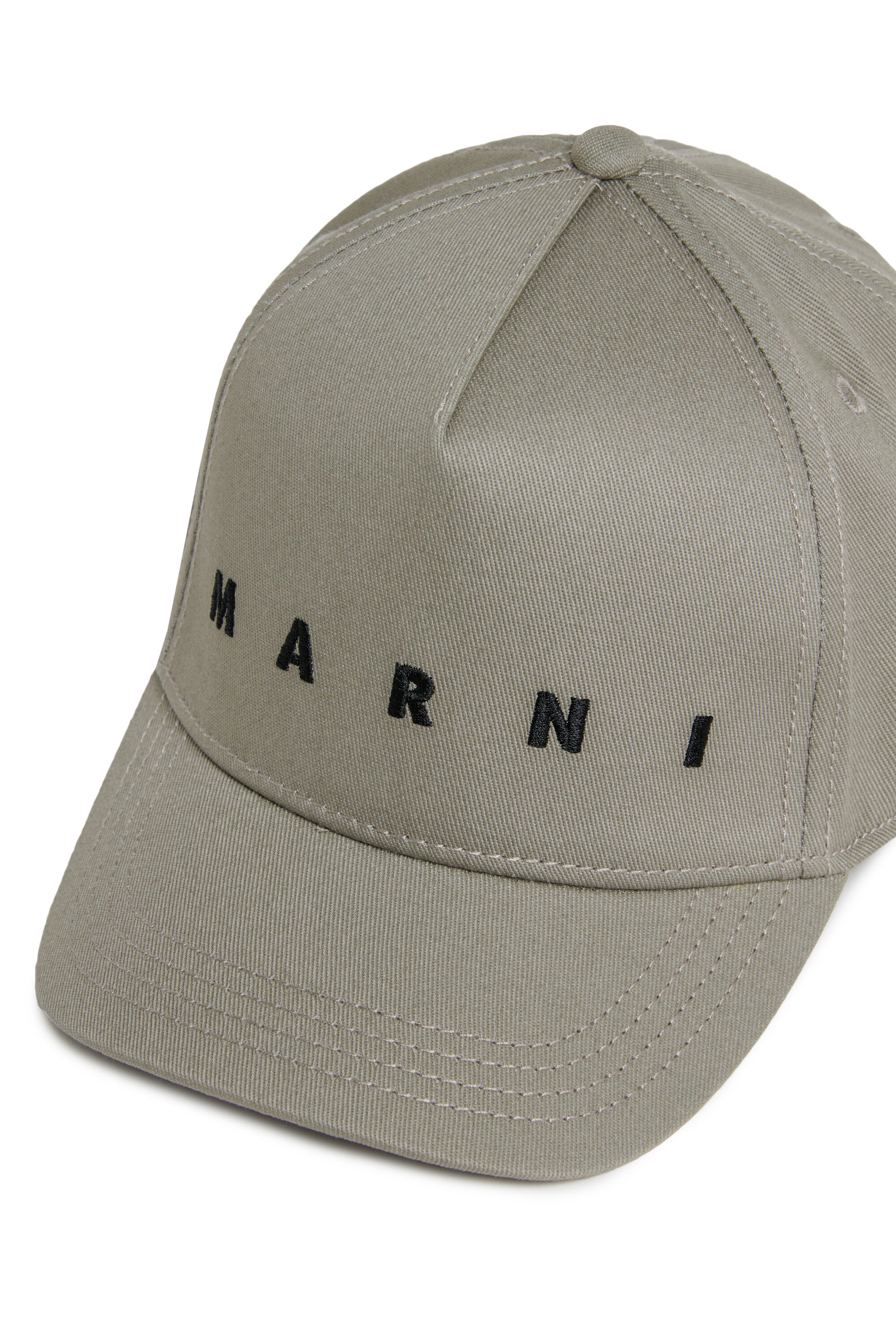 Gabardine baseball cap with logo