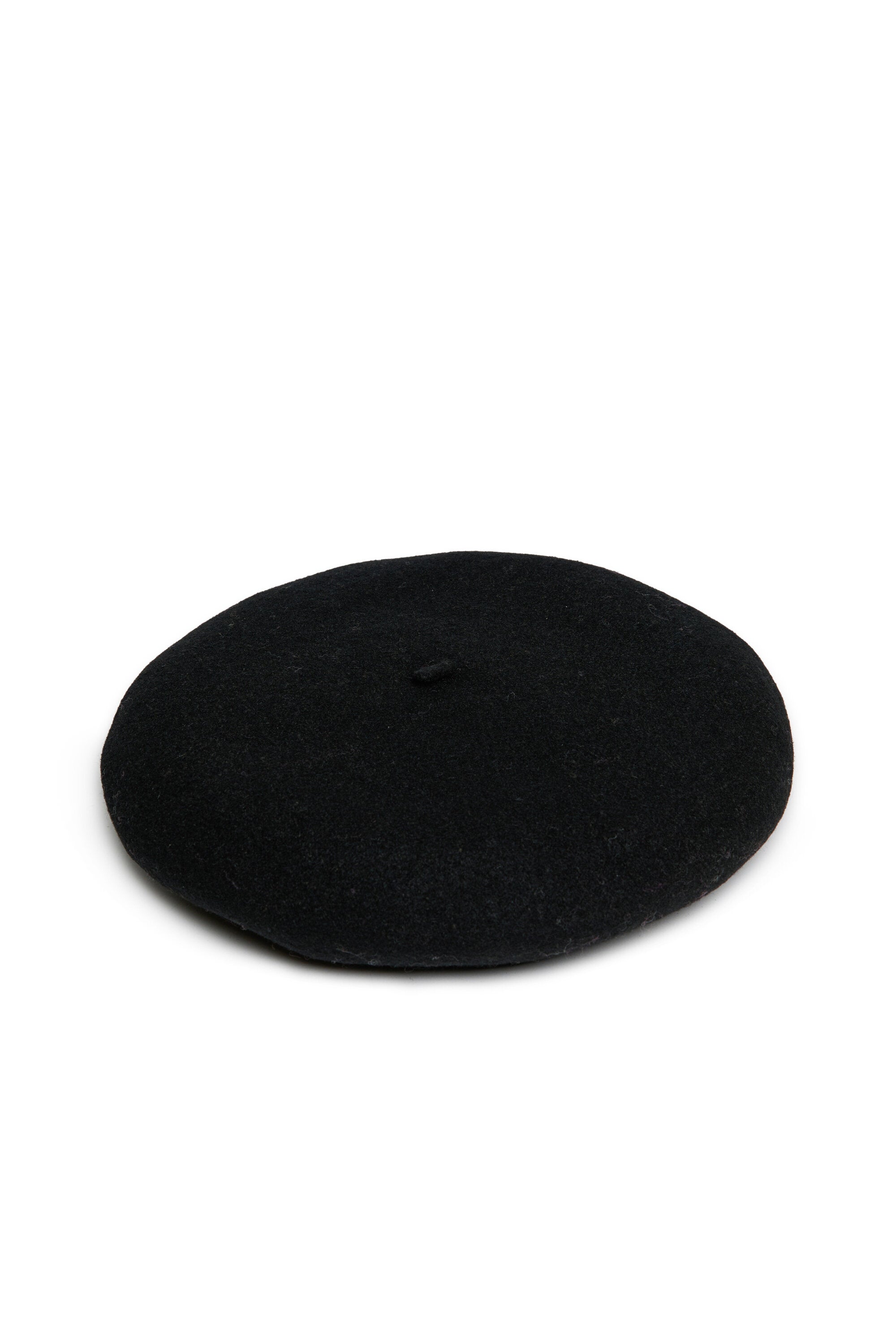 Wool-blend beret with logo