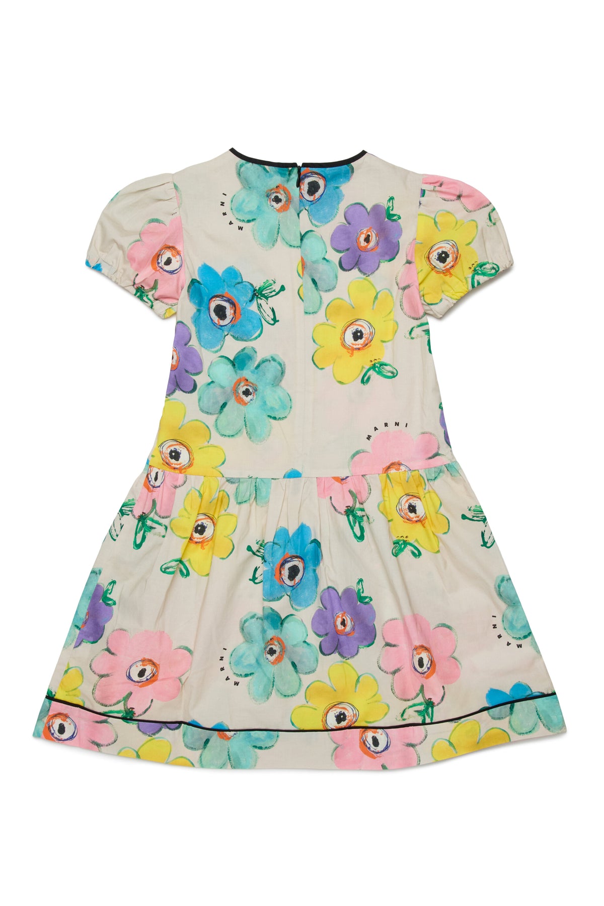 Vestido con estampado floral de colores