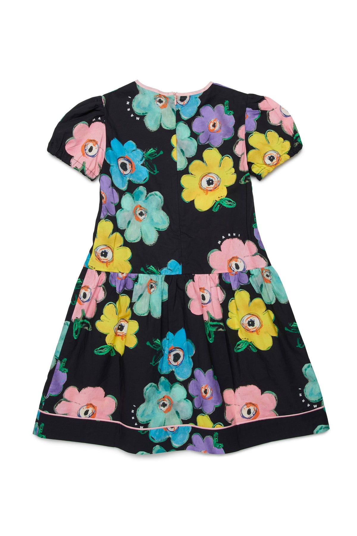 Vestido con estampado floral de colores