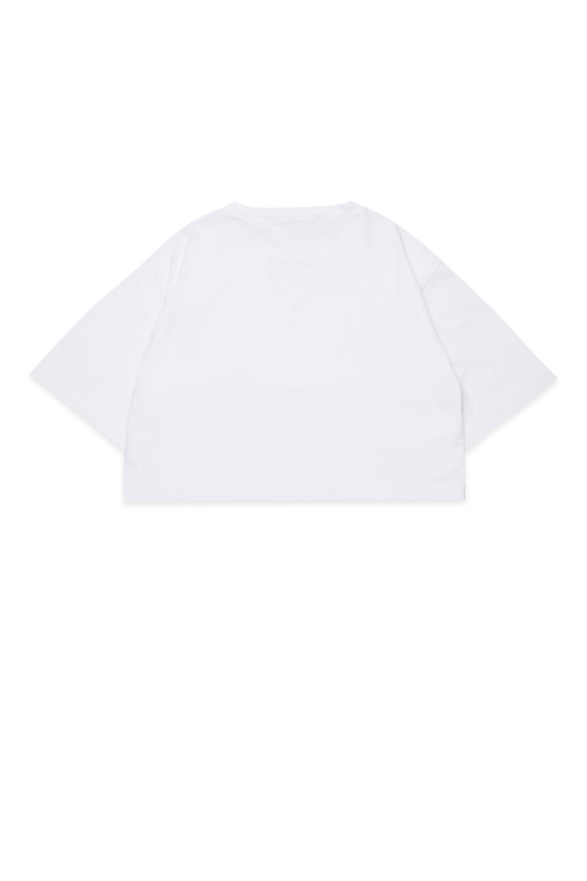 Camiseta con bordado de corazón en la parte delantera