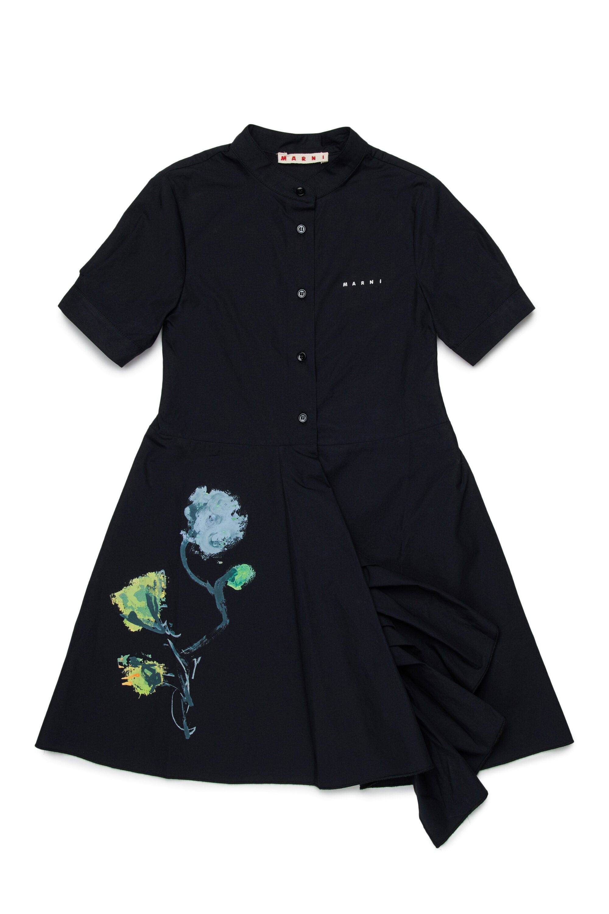 Vestido corto con estampado floral