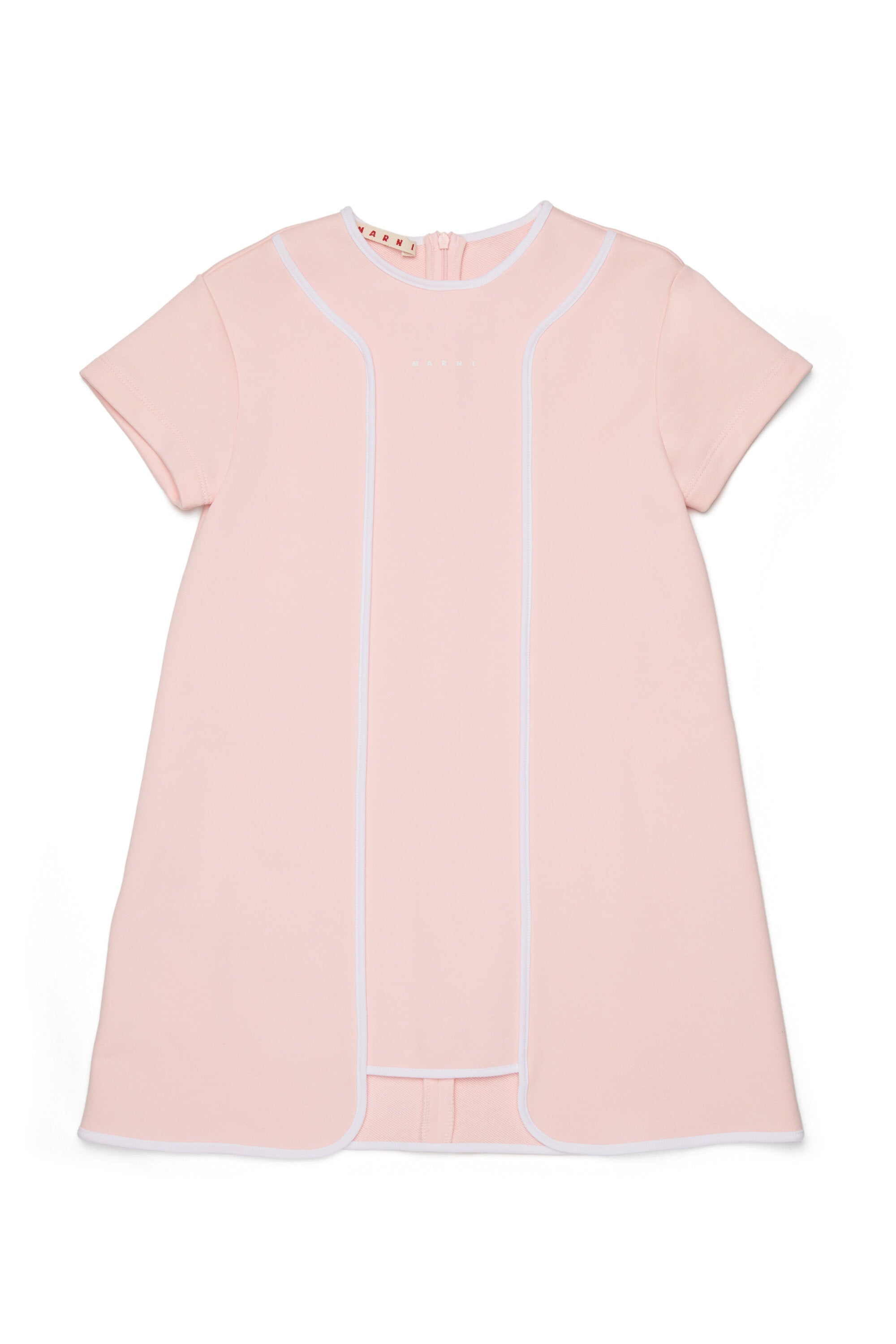 Vestido de manga corta y línea recta