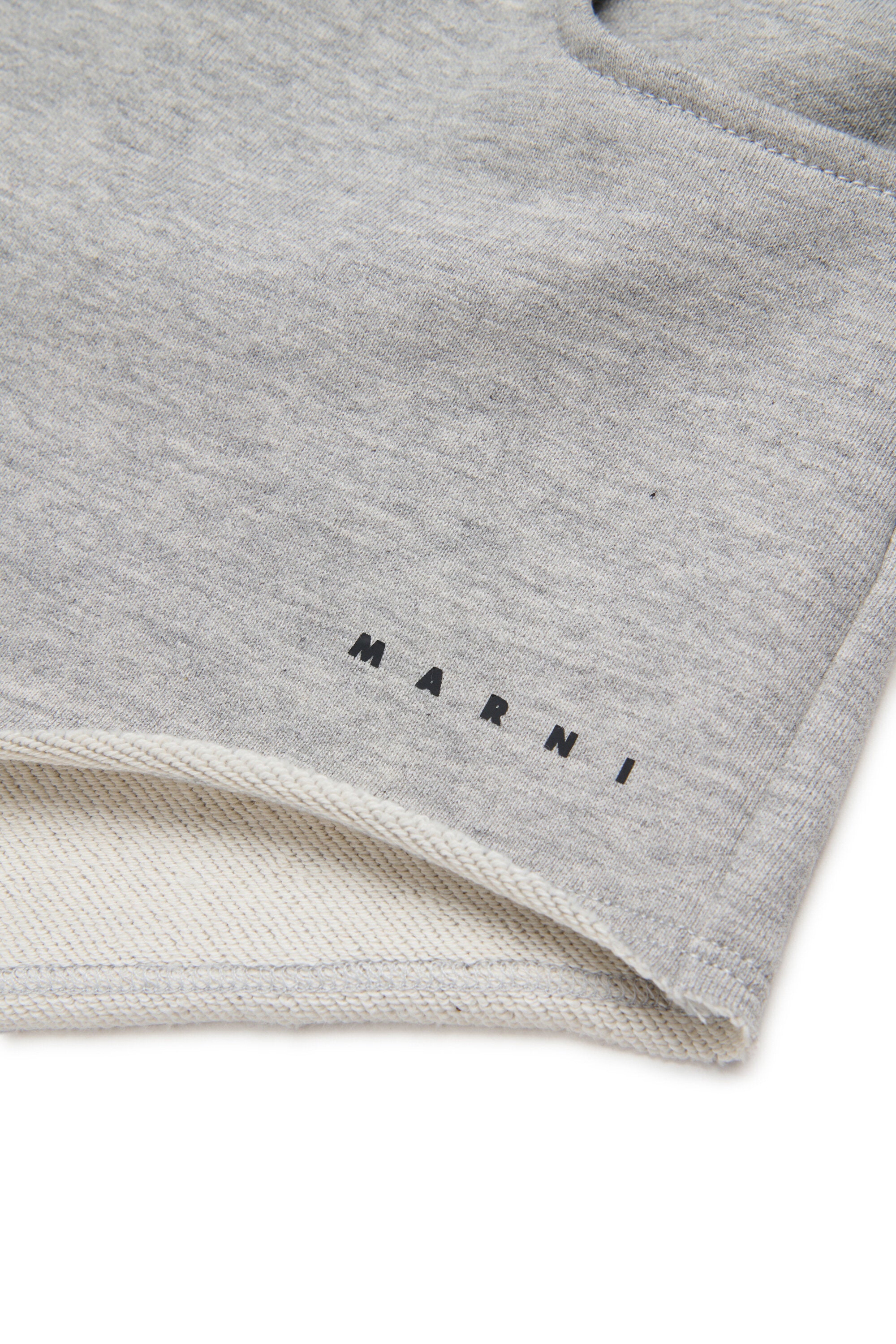 Fleece shorts with logo