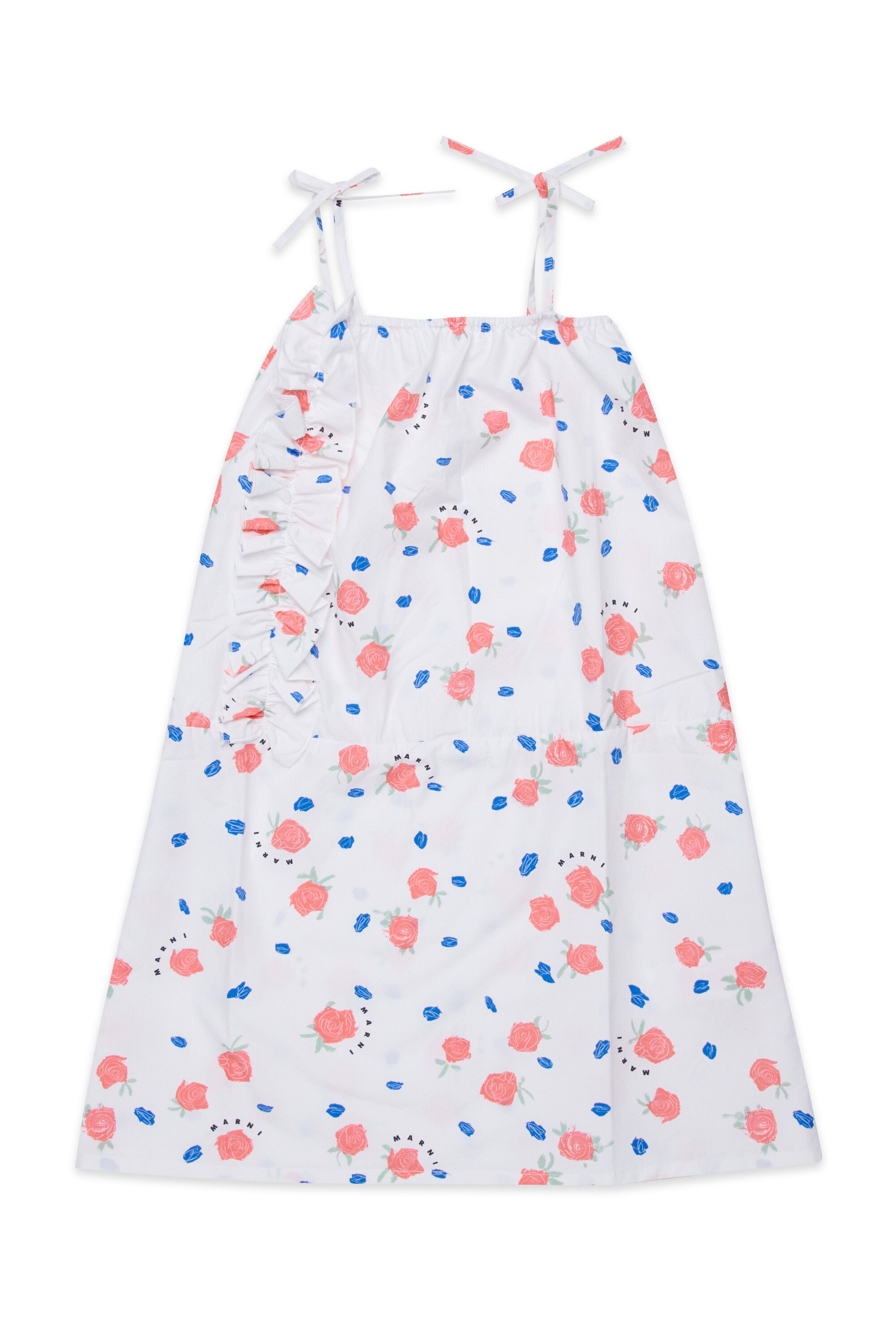 Vestido con tirantes y estampado floral