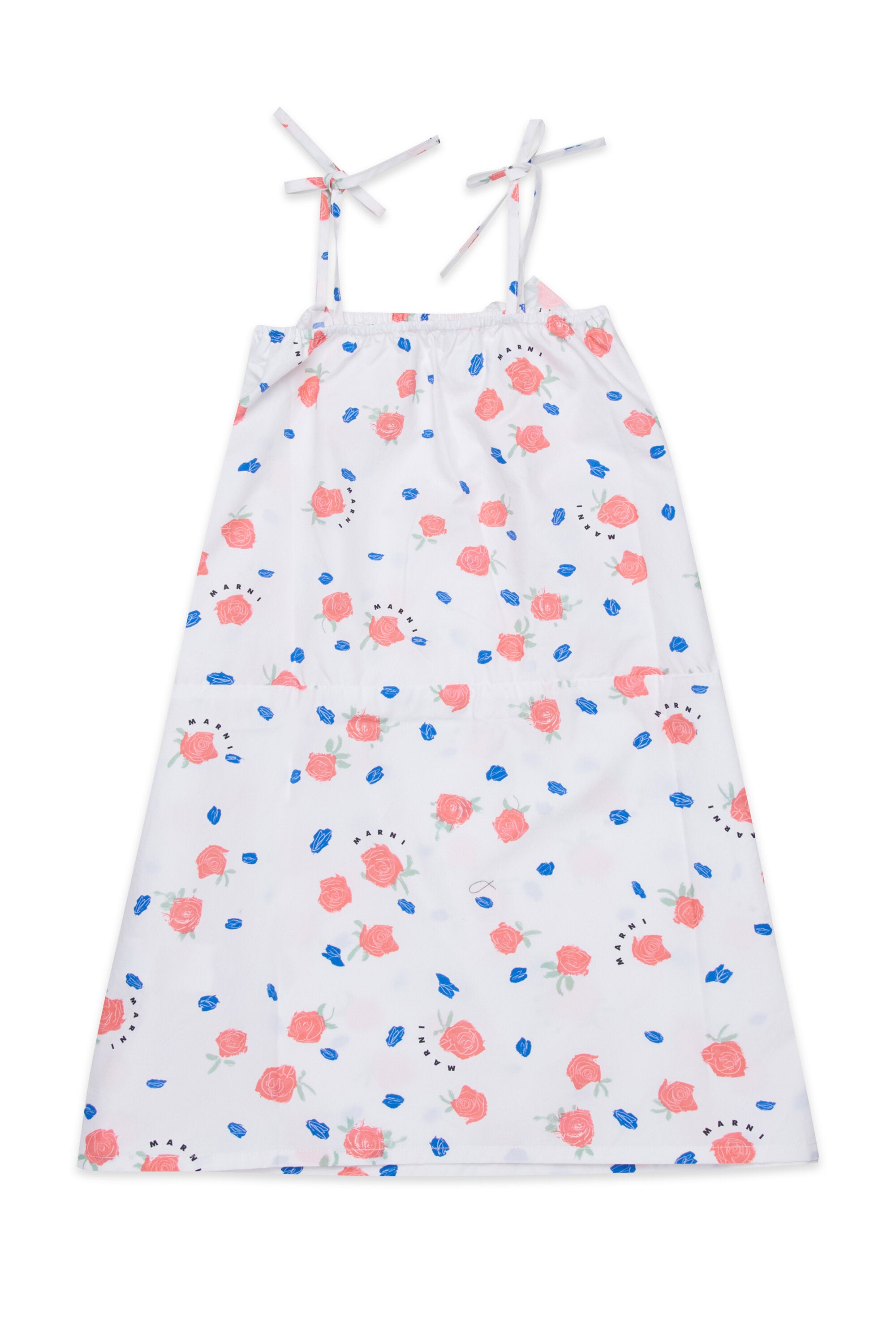 Vestido con tirantes y estampado floral