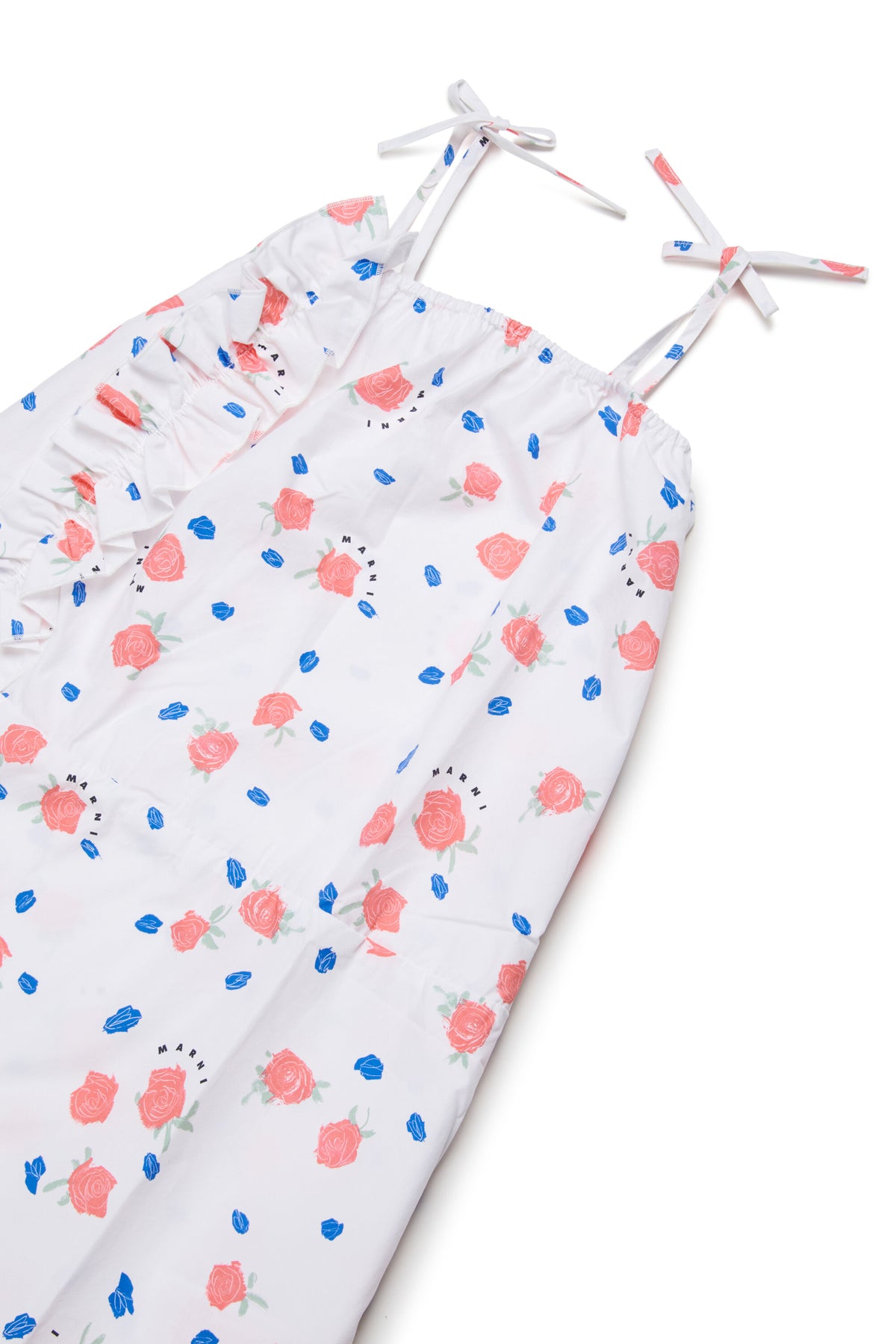 Vestido con tirantes y estampado floral