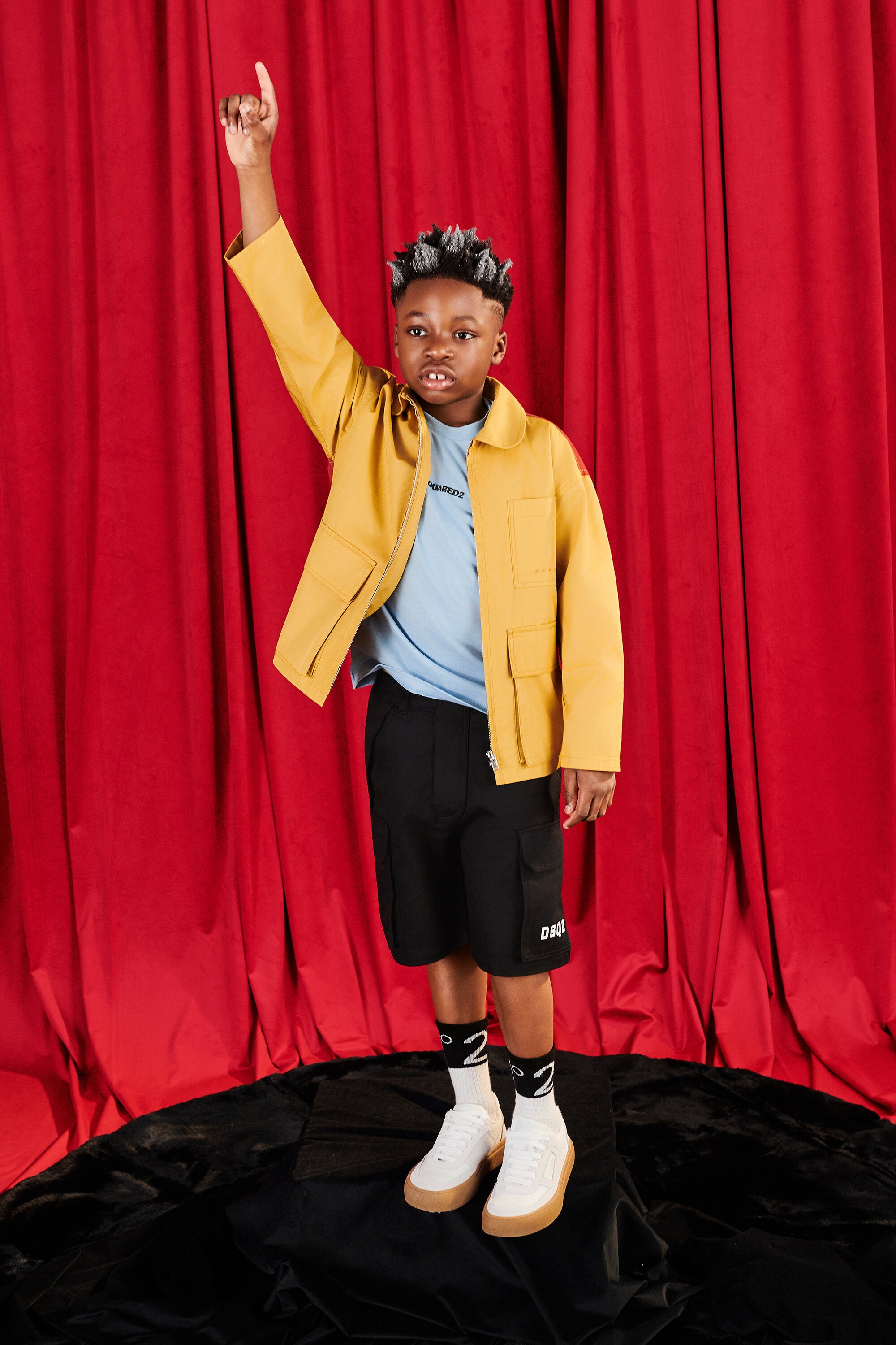 Jacket with printed logo