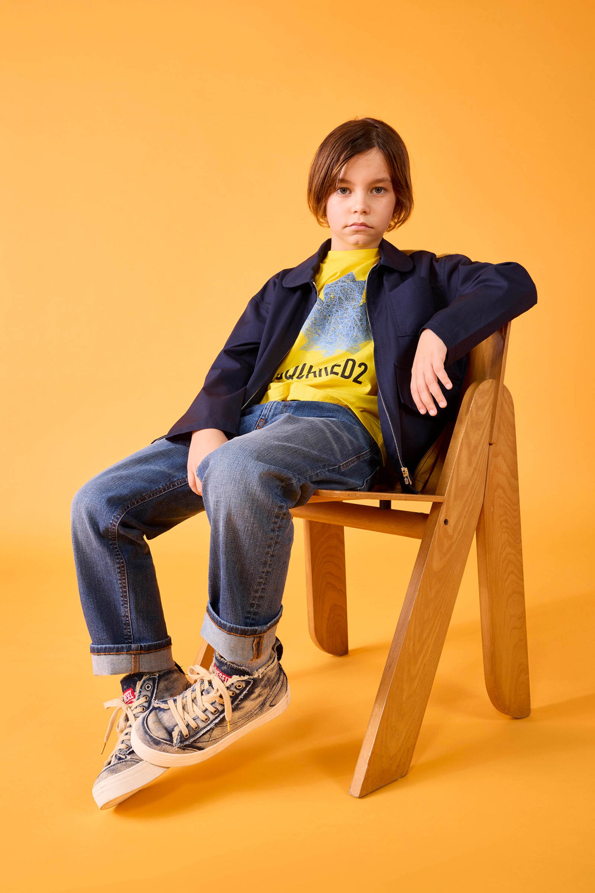 Jacket with printed logo