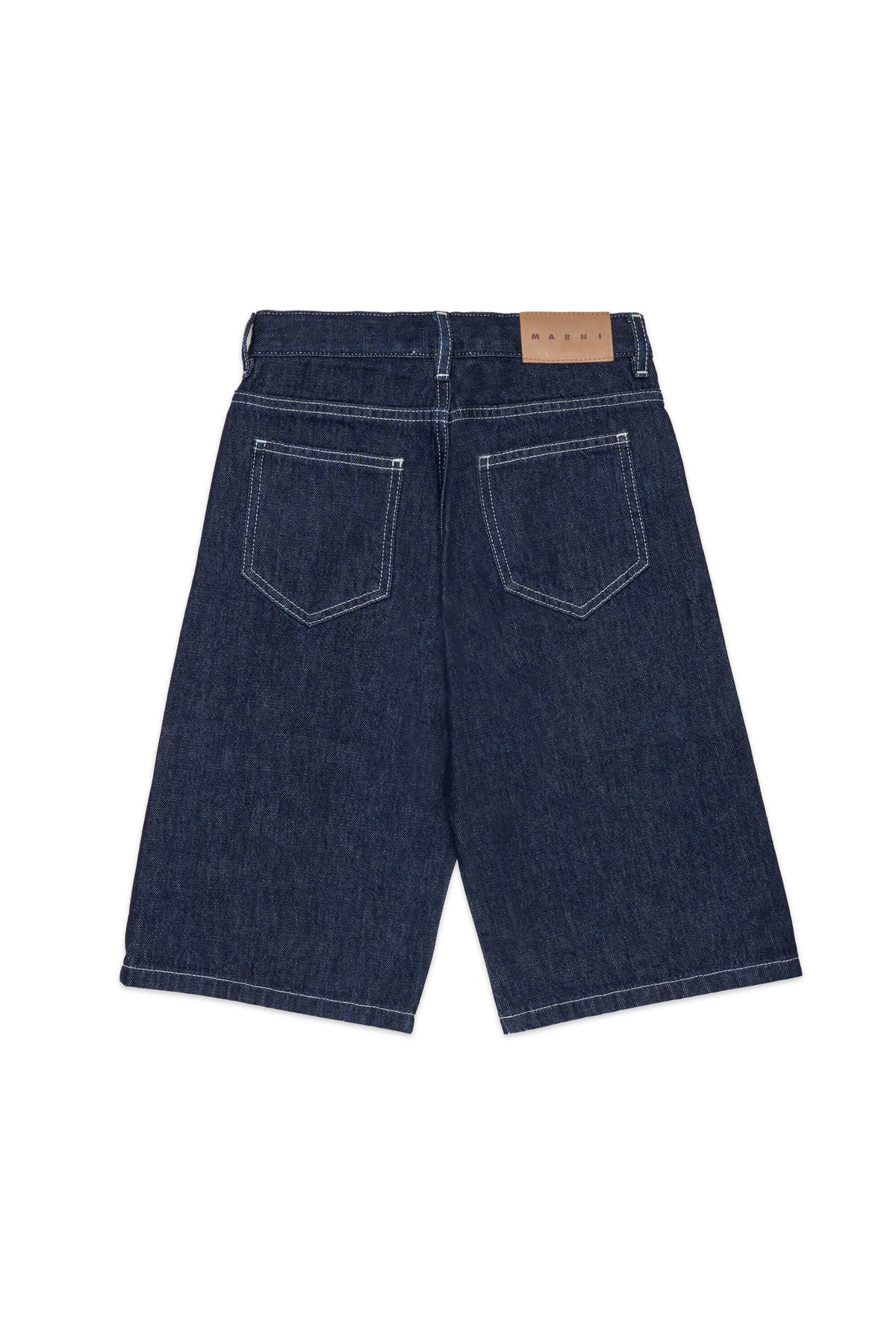 Bermudas vaqueras con logo estampado
