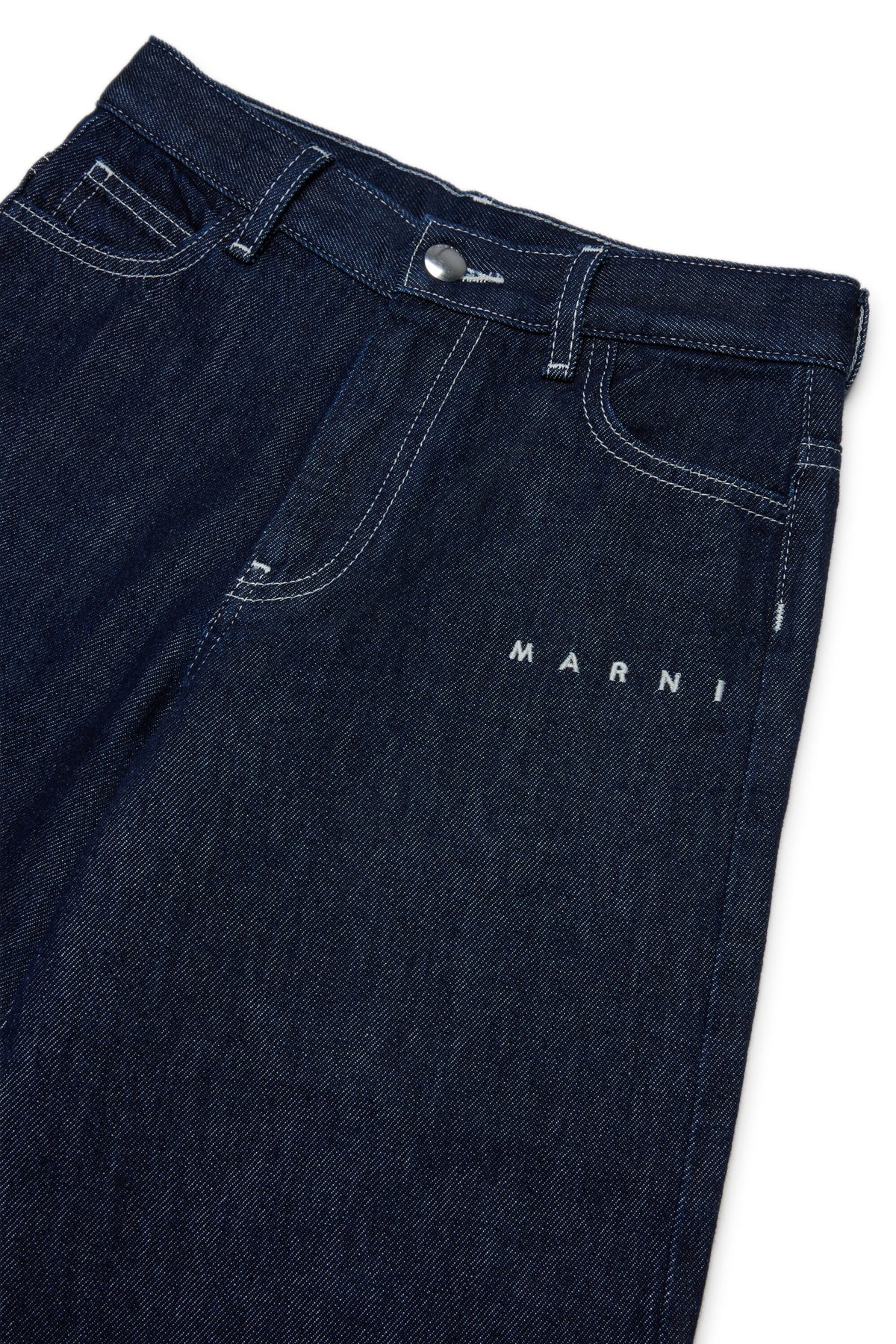 Bermudas vaqueras con logo estampado