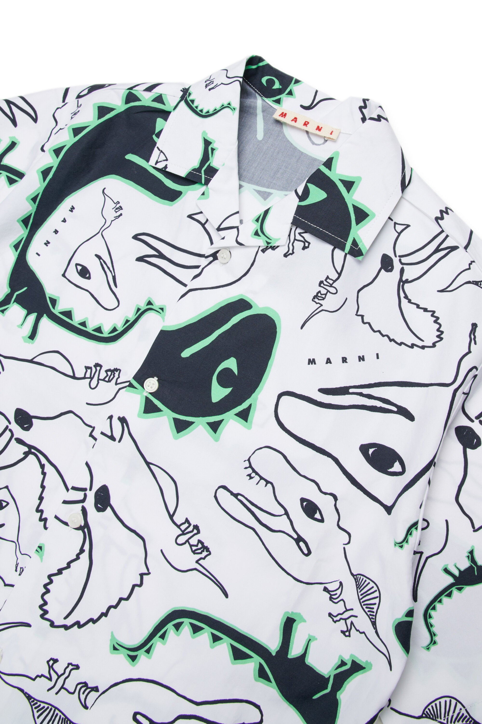 Short-sleeved shirt with logo