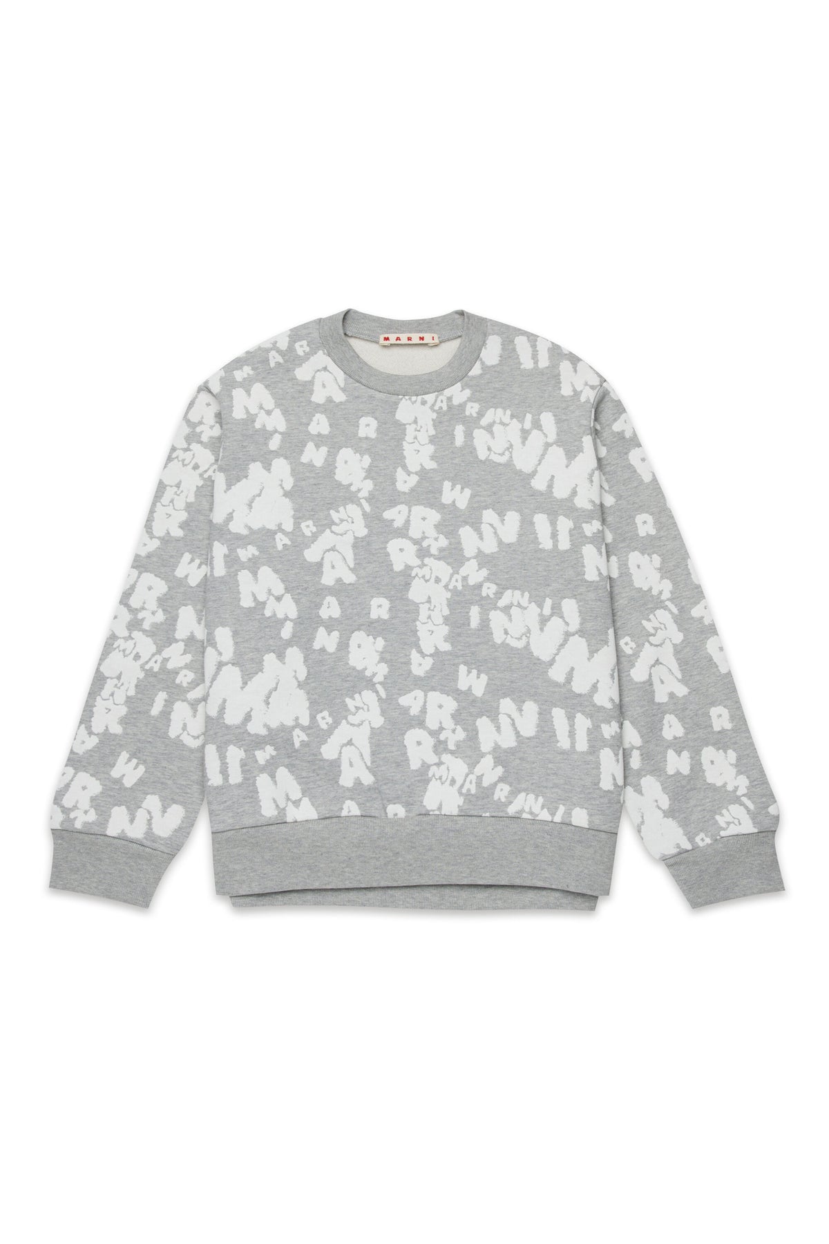 Sudadera de cuello redondo con logotipo allover
