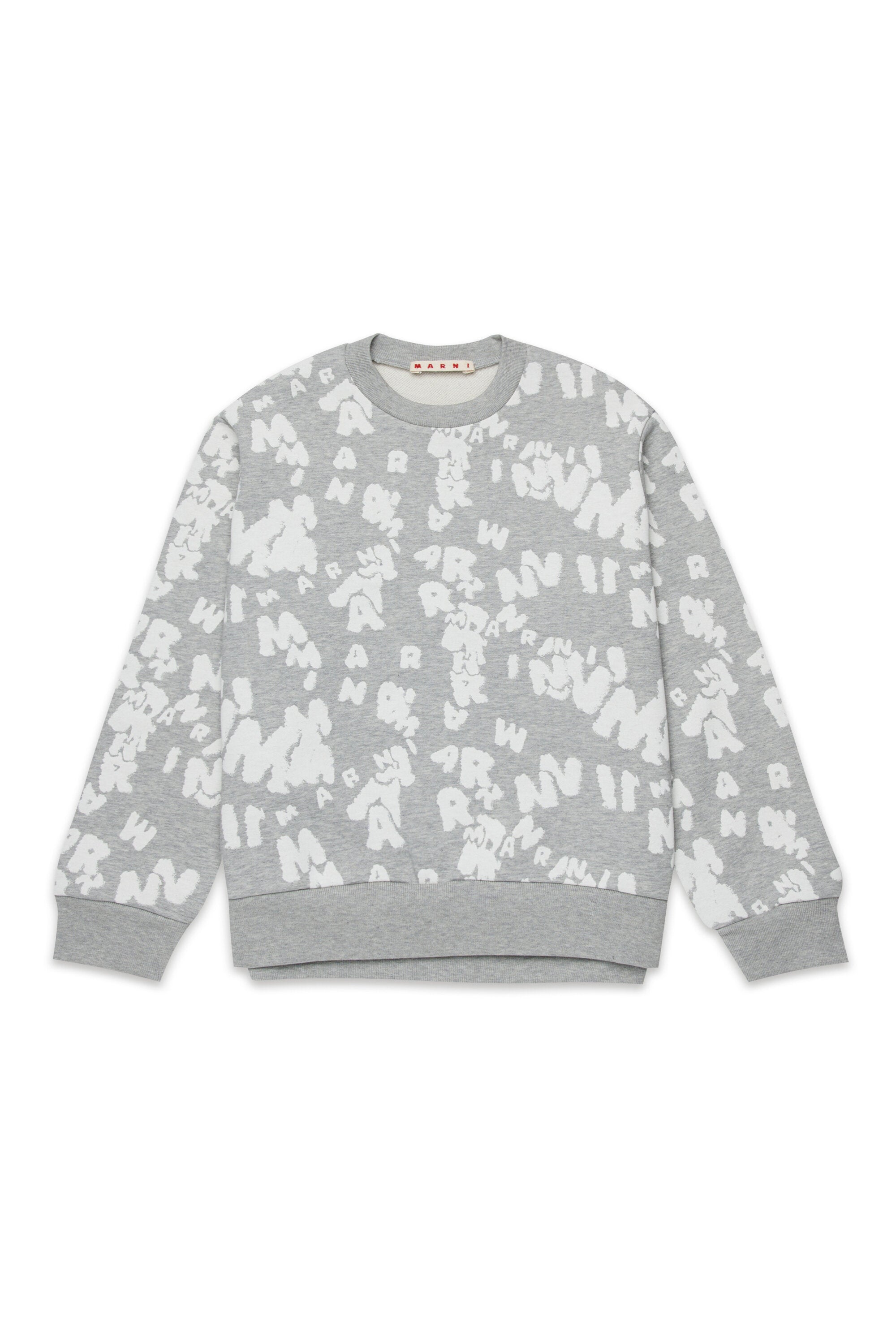 Sudadera de cuello redondo con logotipo allover