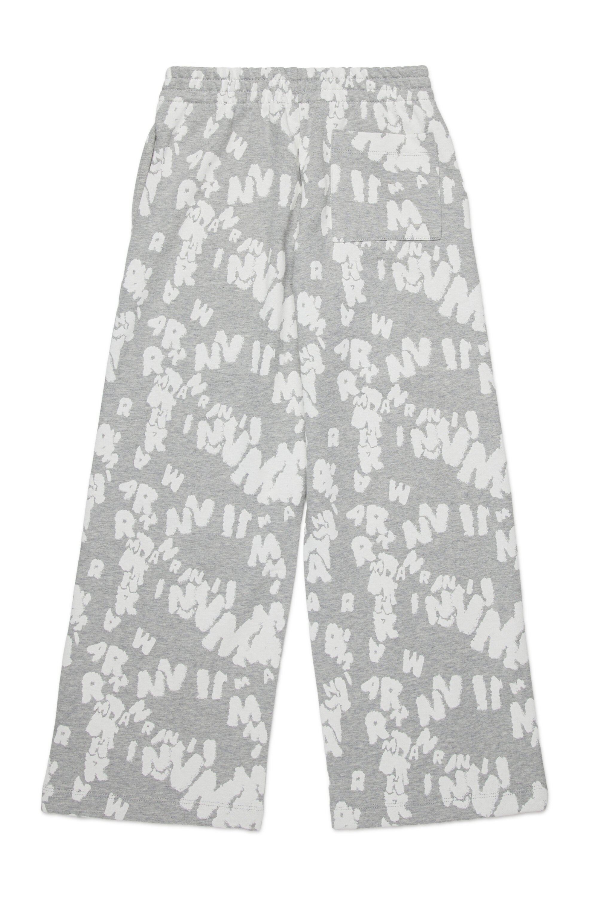 Pantalones de felpa con logo allover