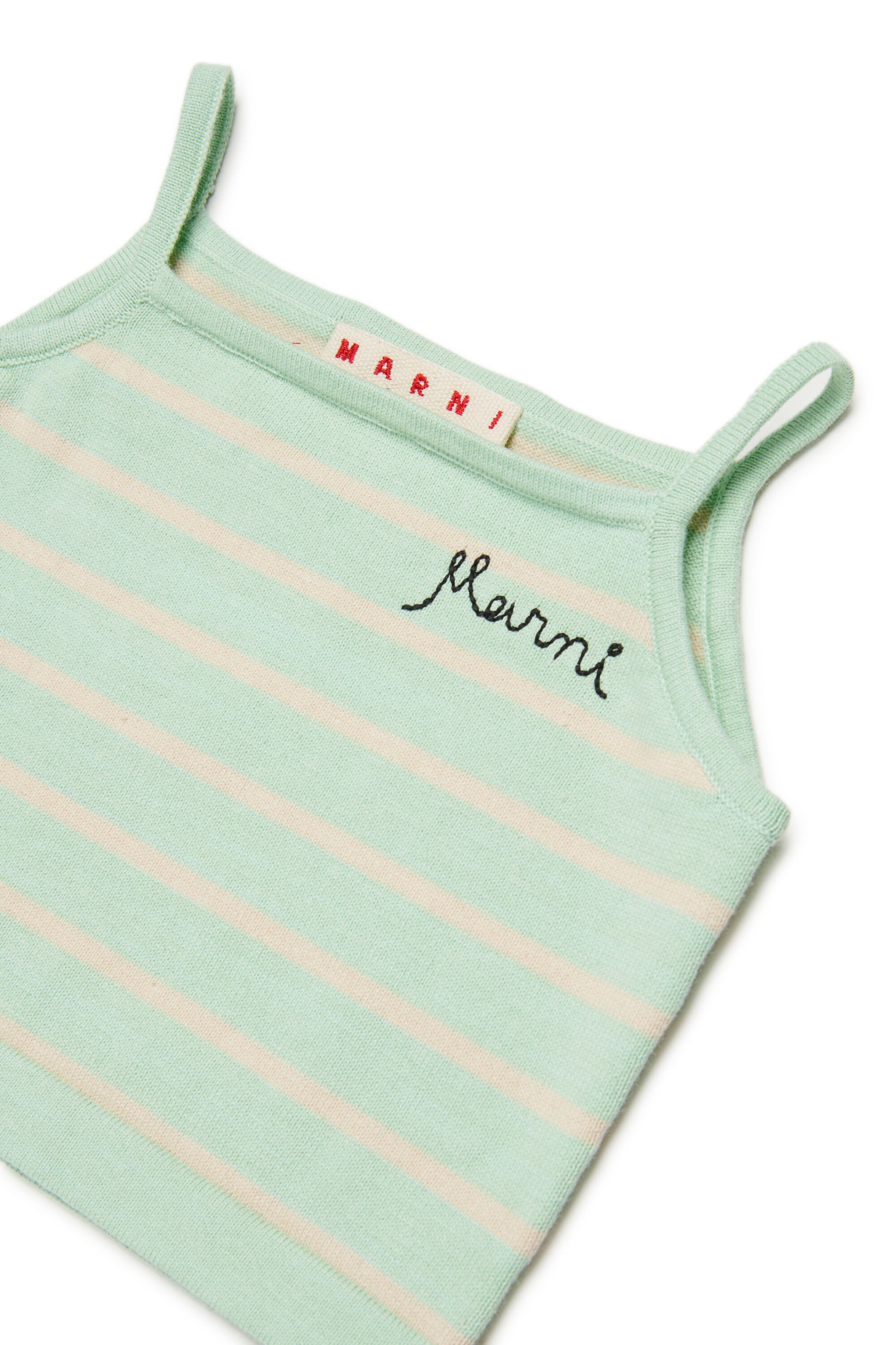 Top de canalé con logo