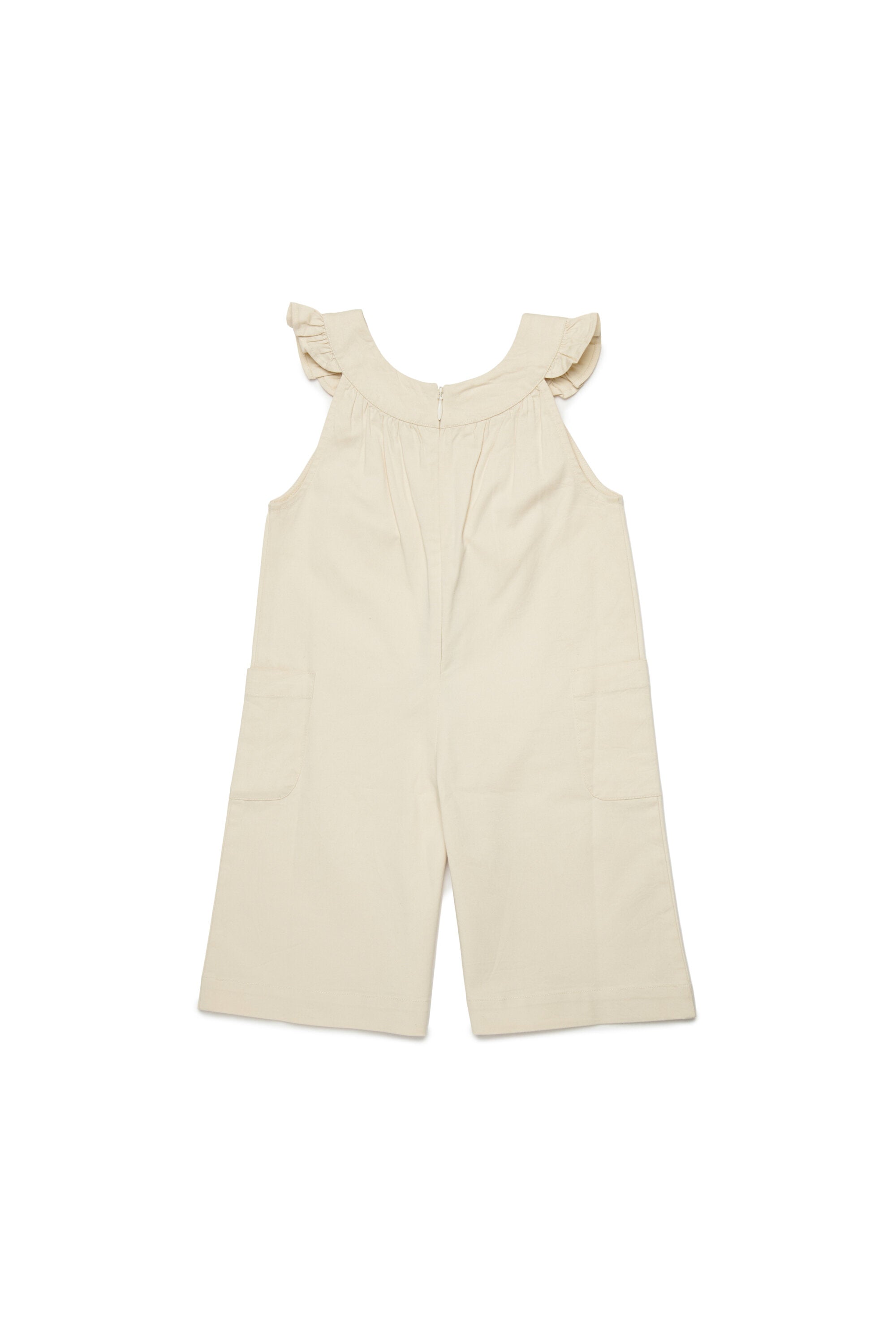 Mono con volantes en los hombros