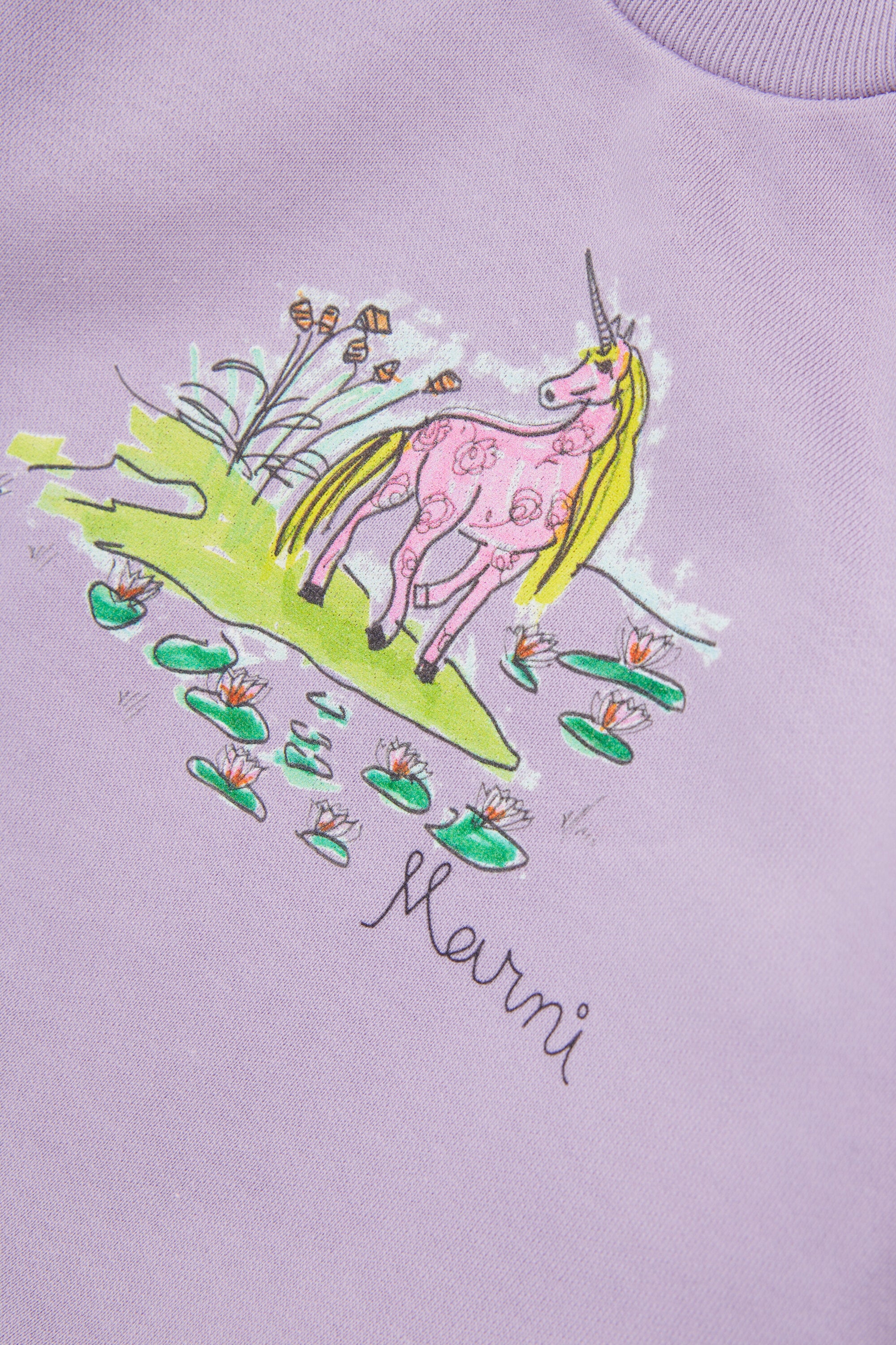 Crewneck sweatshirt with printed logo